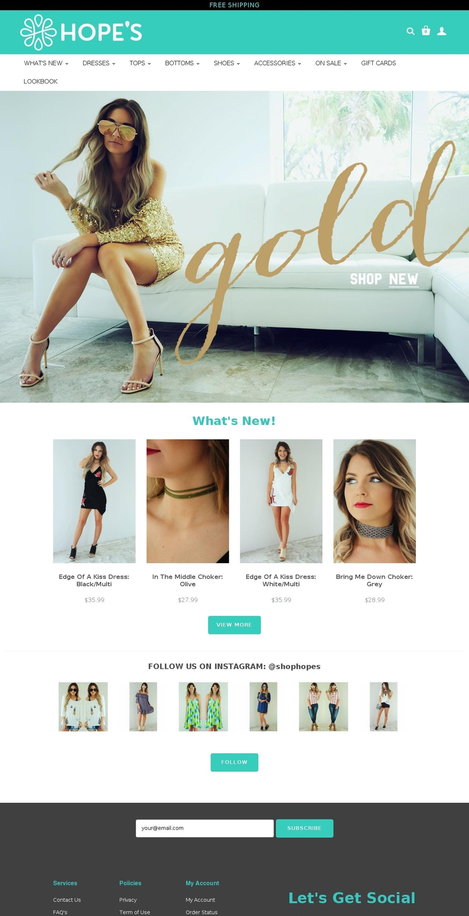 Icon Shopify theme site example shophopes.com