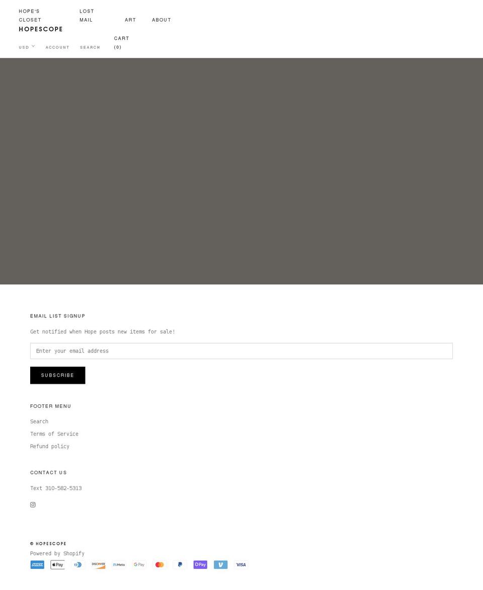 shophopescope.com shopify website screenshot