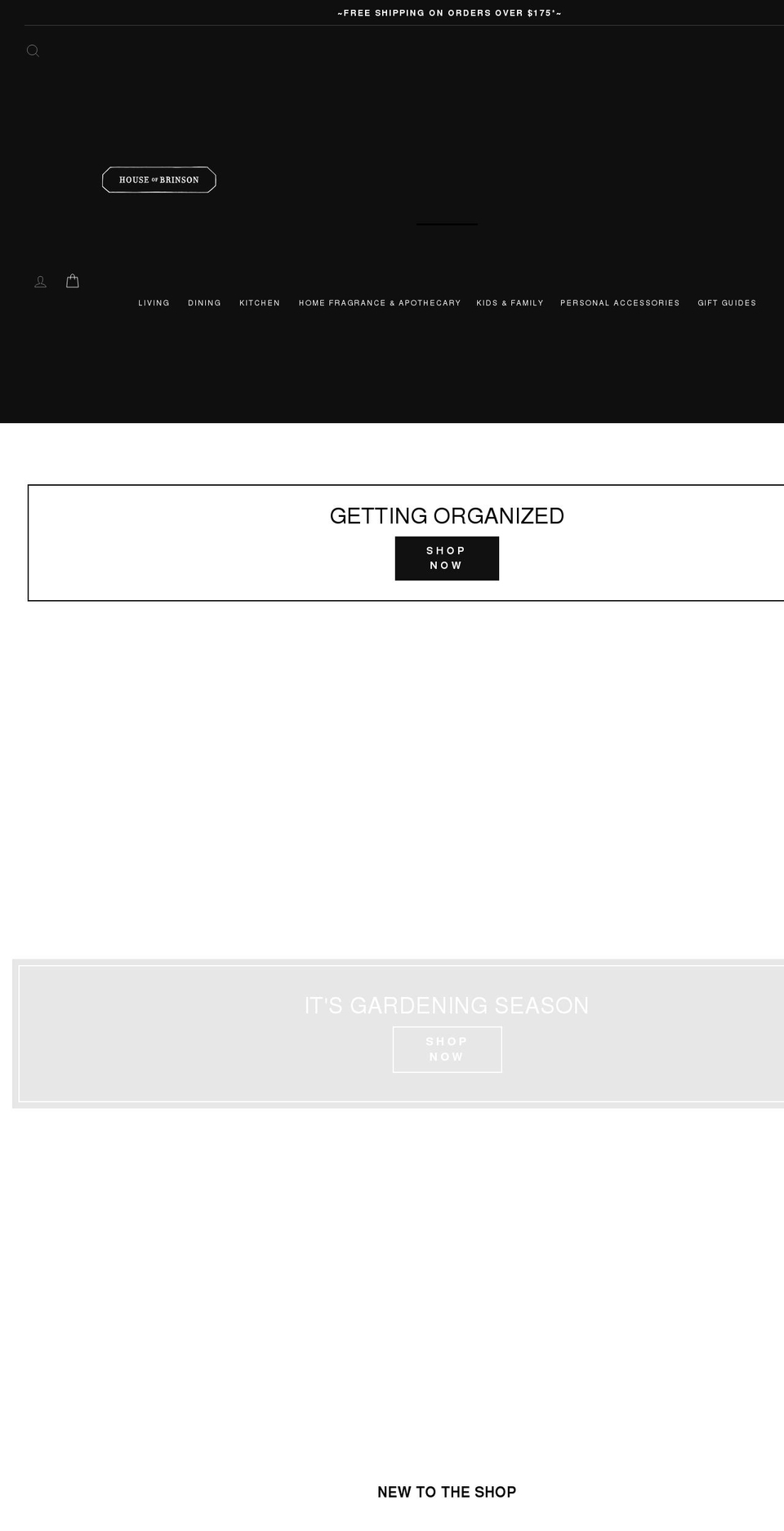 shophouseofbrinson.com shopify website screenshot