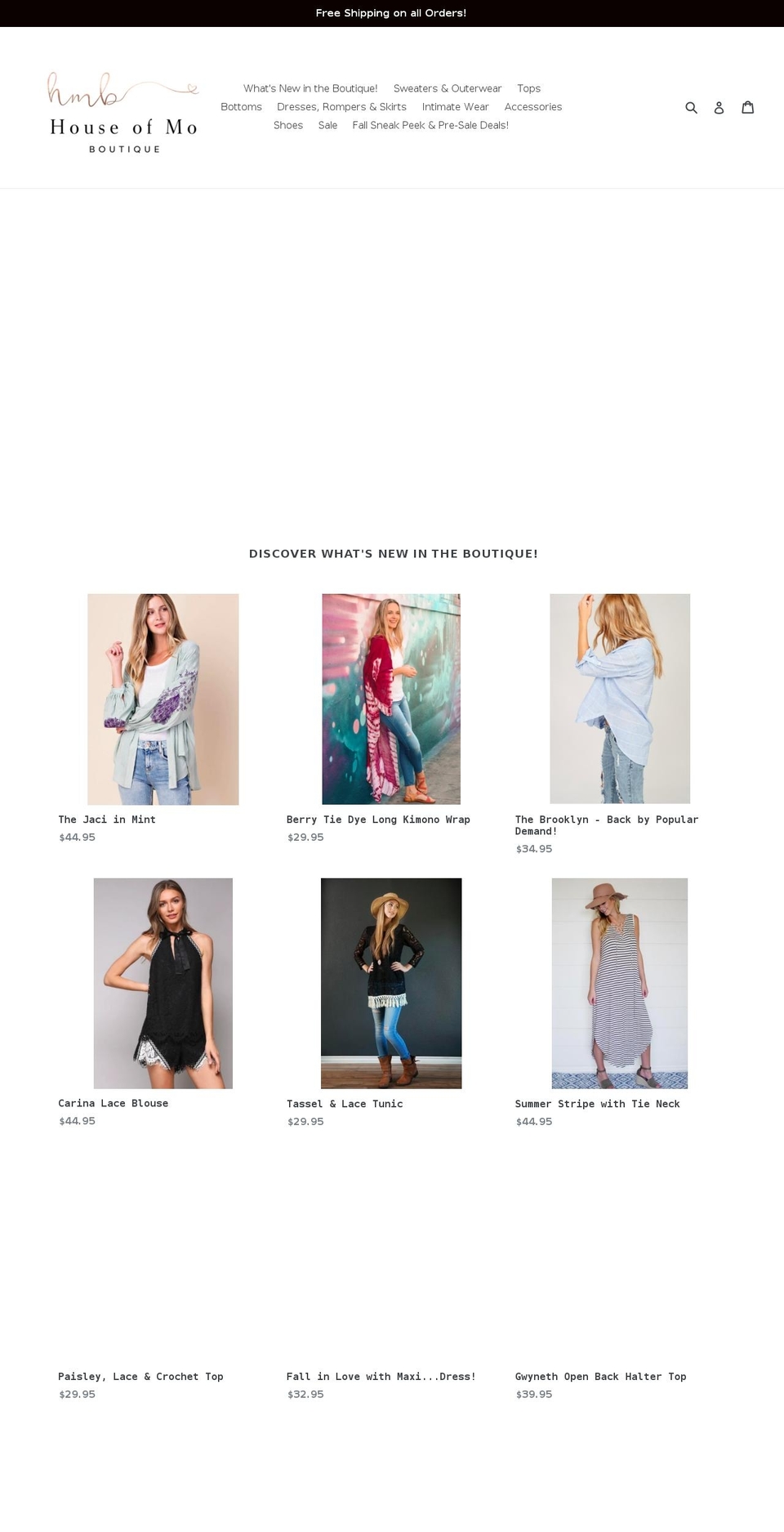 shophouseofmo.com — Shopify storefront screenshot