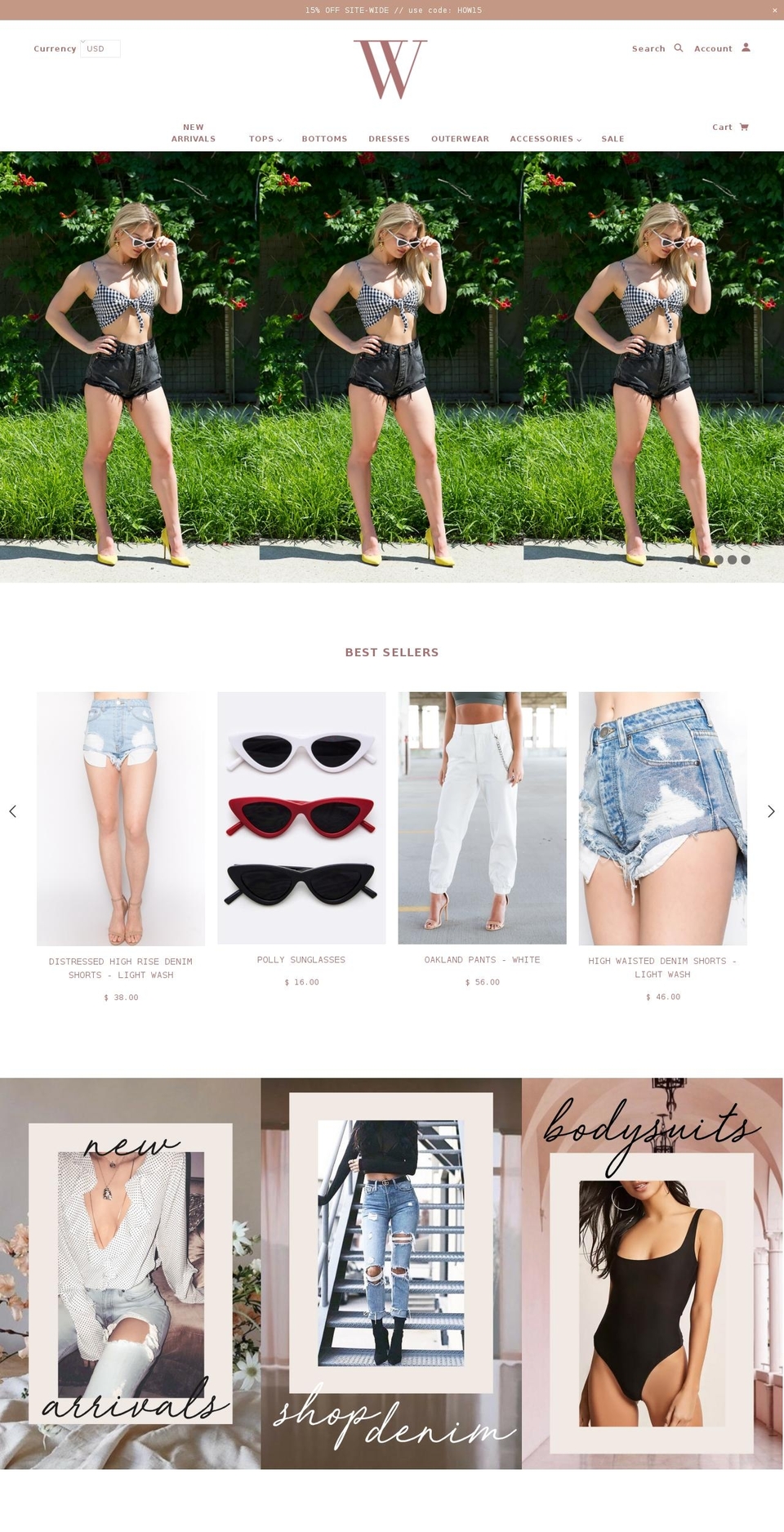 shophouseofw.com — Shopify storefront screenshot