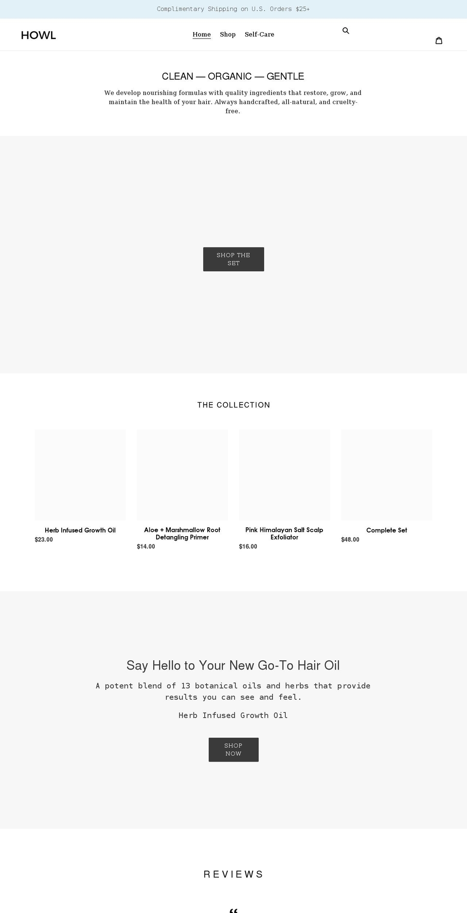 shophowl.com shopify website screenshot