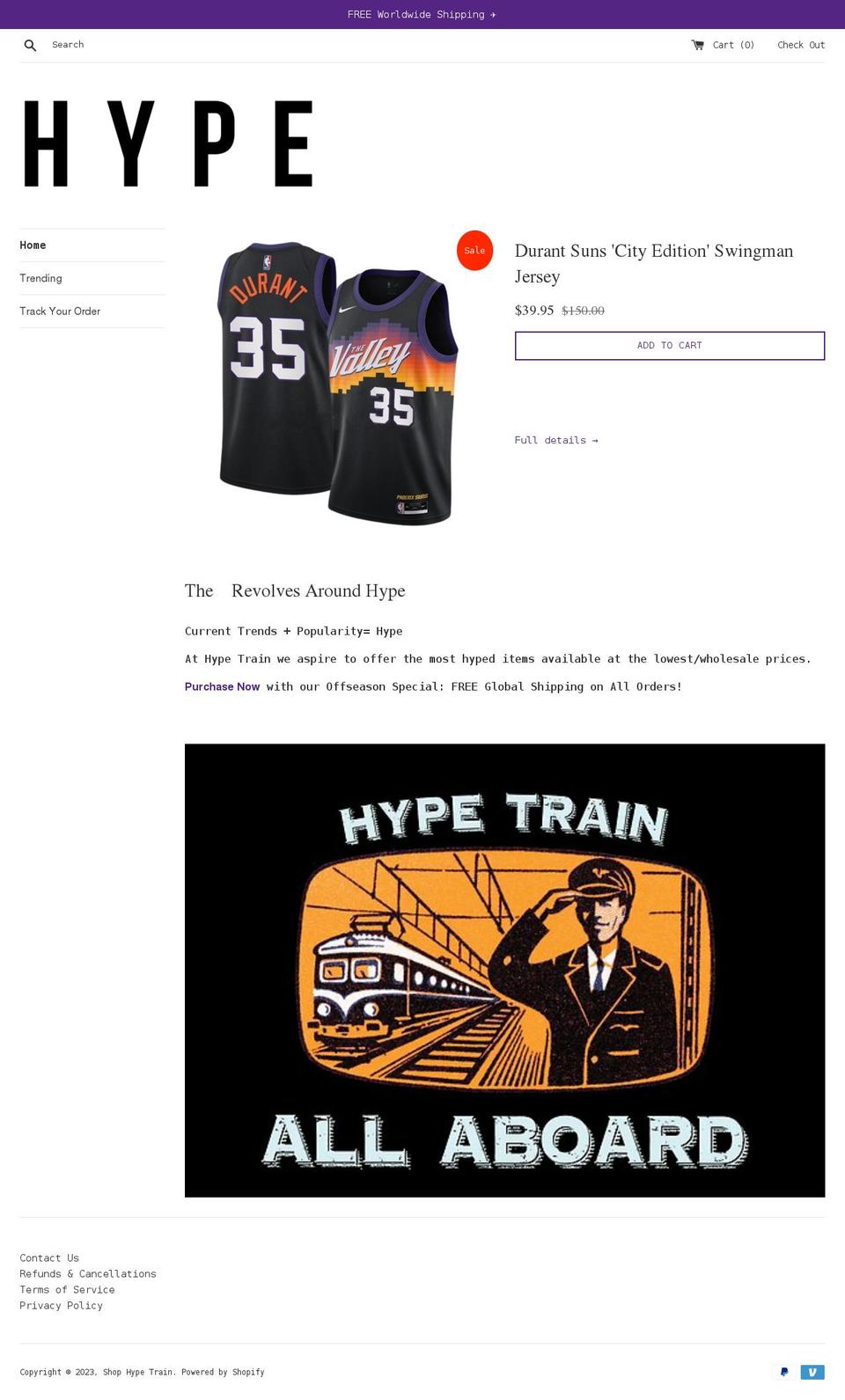 shophypetrend.com shopify website screenshot