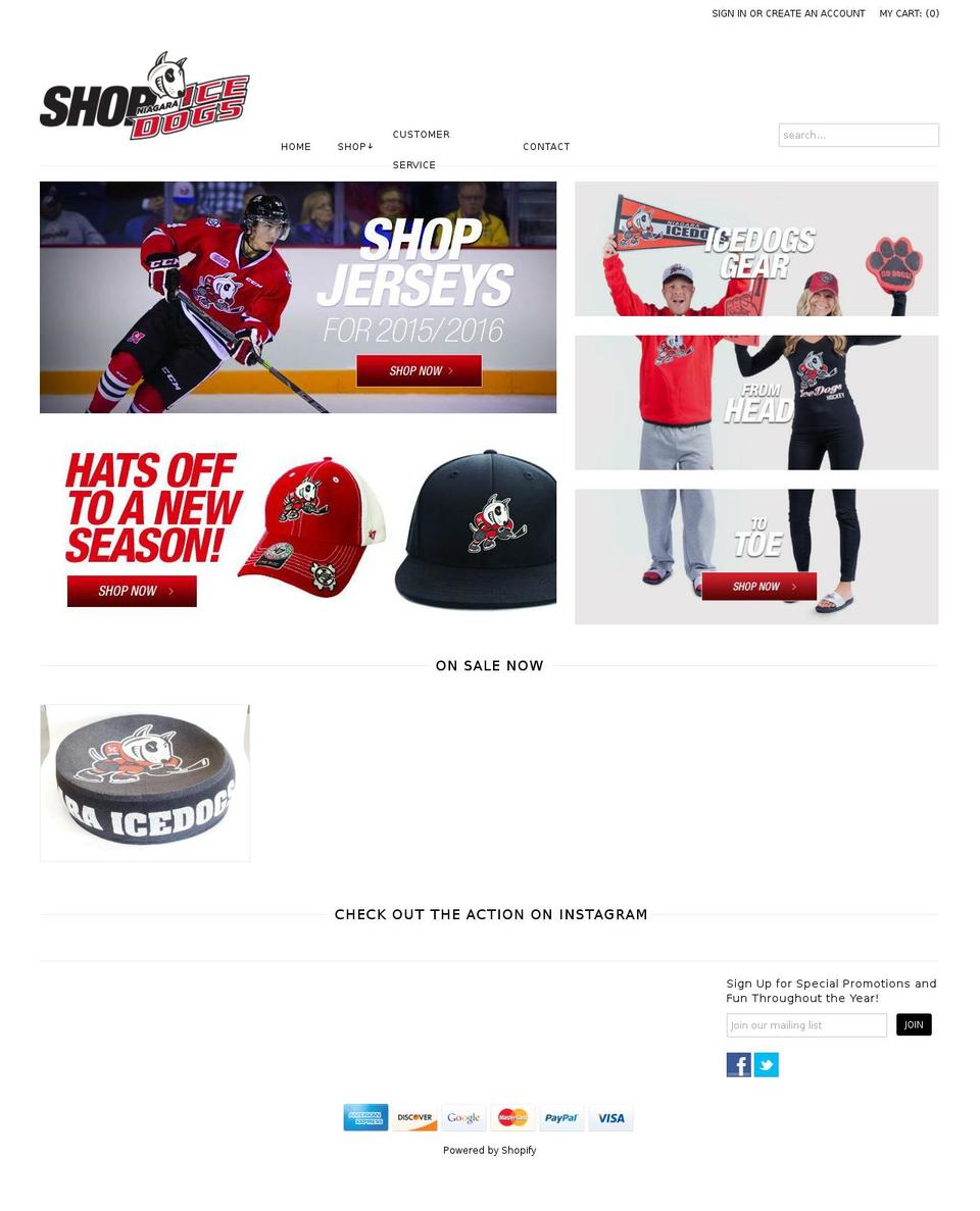 Shop Ice Dogs - Ecommerce Storefront Shopify theme site example shopicedogs.com