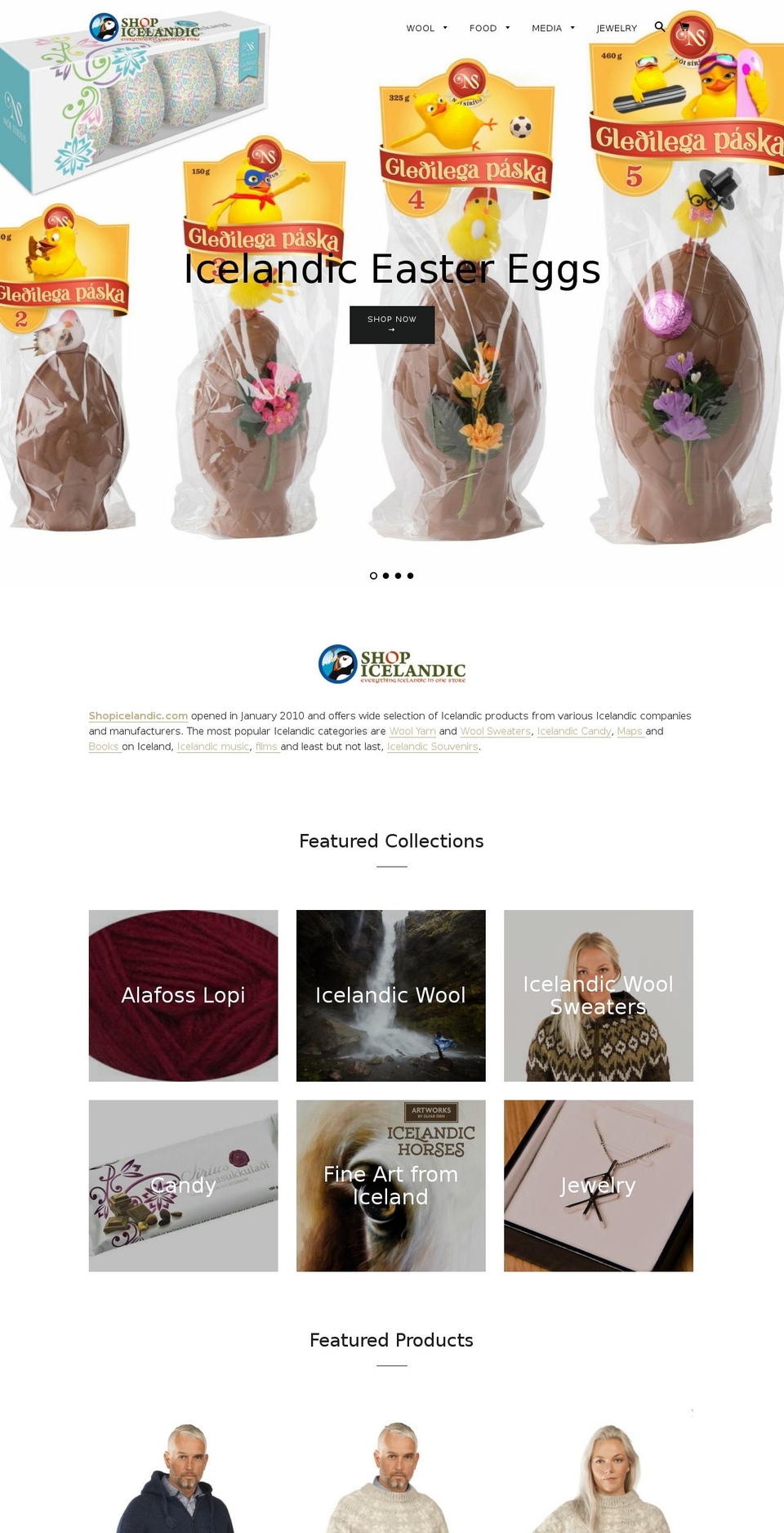 shopicelandic.com shopify website screenshot