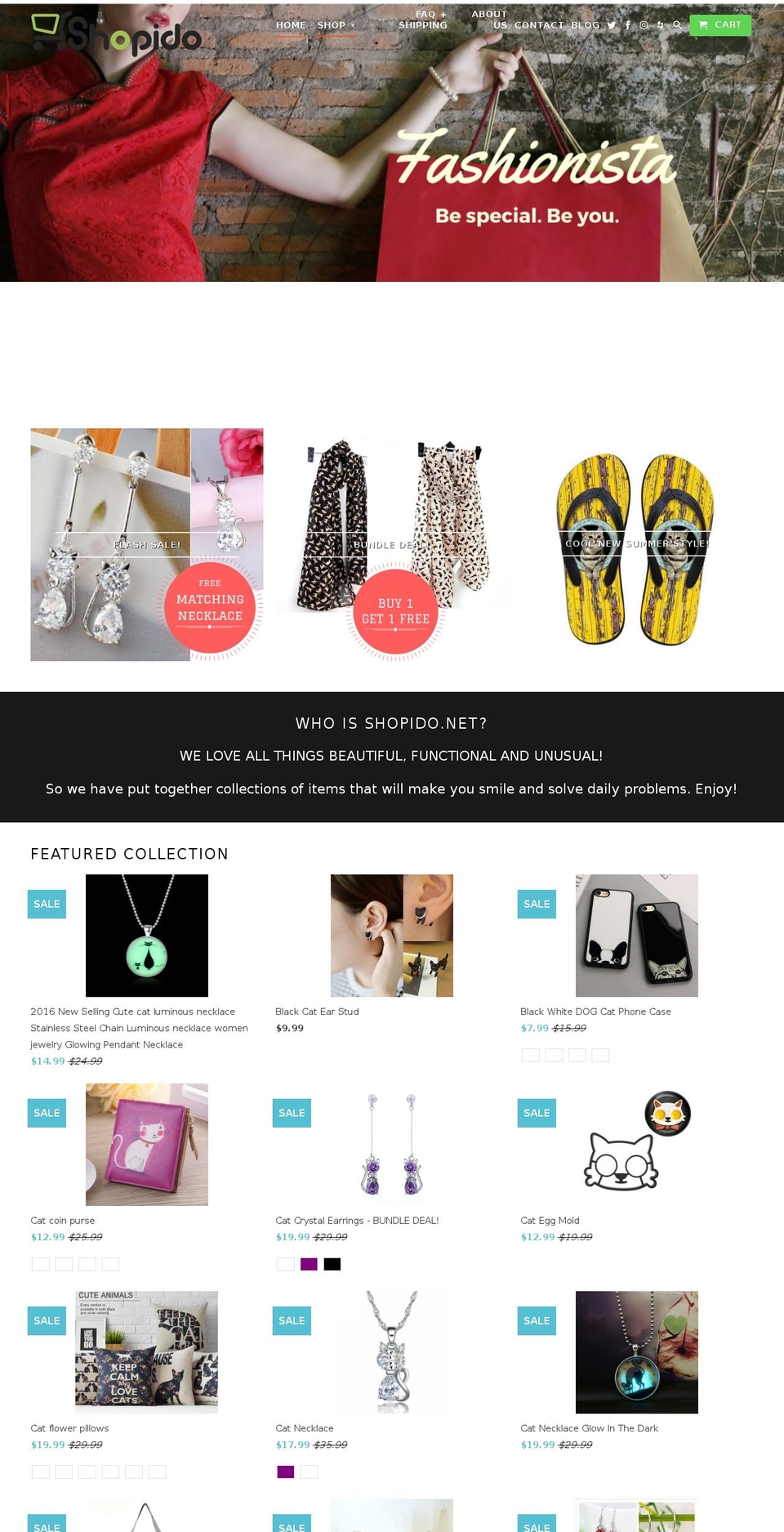shopido.net shopify website screenshot