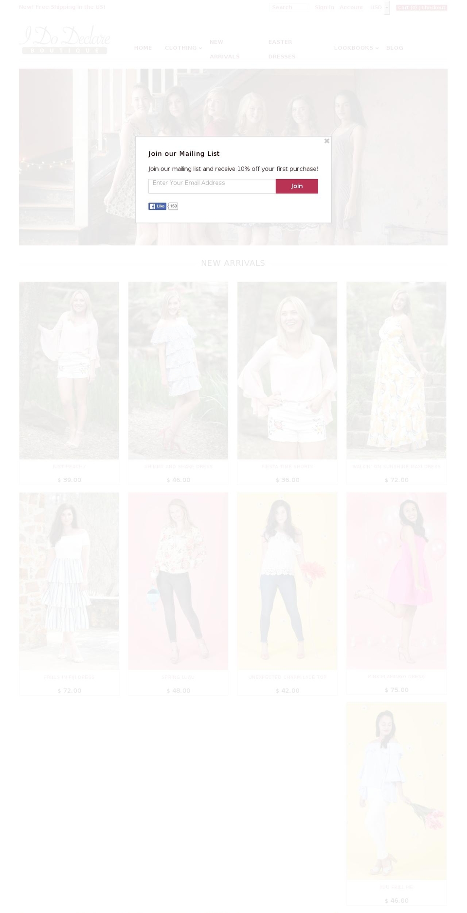 shopidodeclare.com shopify website screenshot