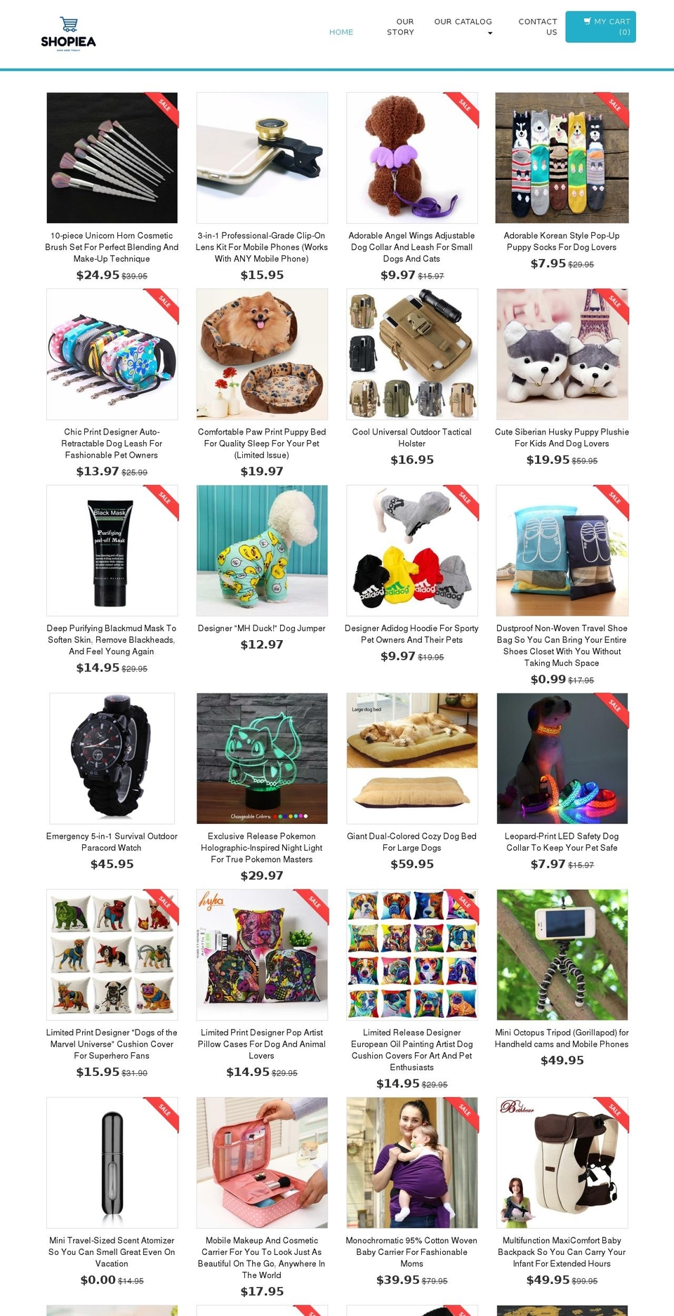 shopiea.com shopify website screenshot