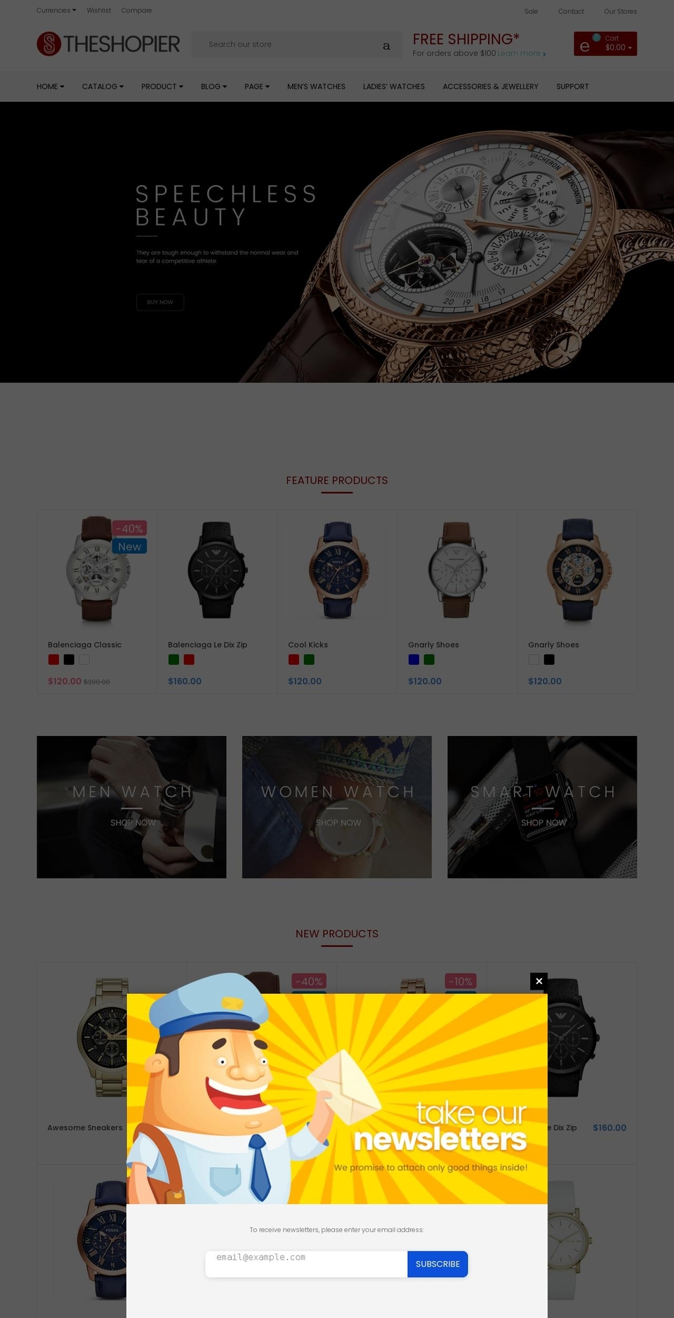 V-Final Shopify theme site example shopier-demo-custom-1.myshopify.com
