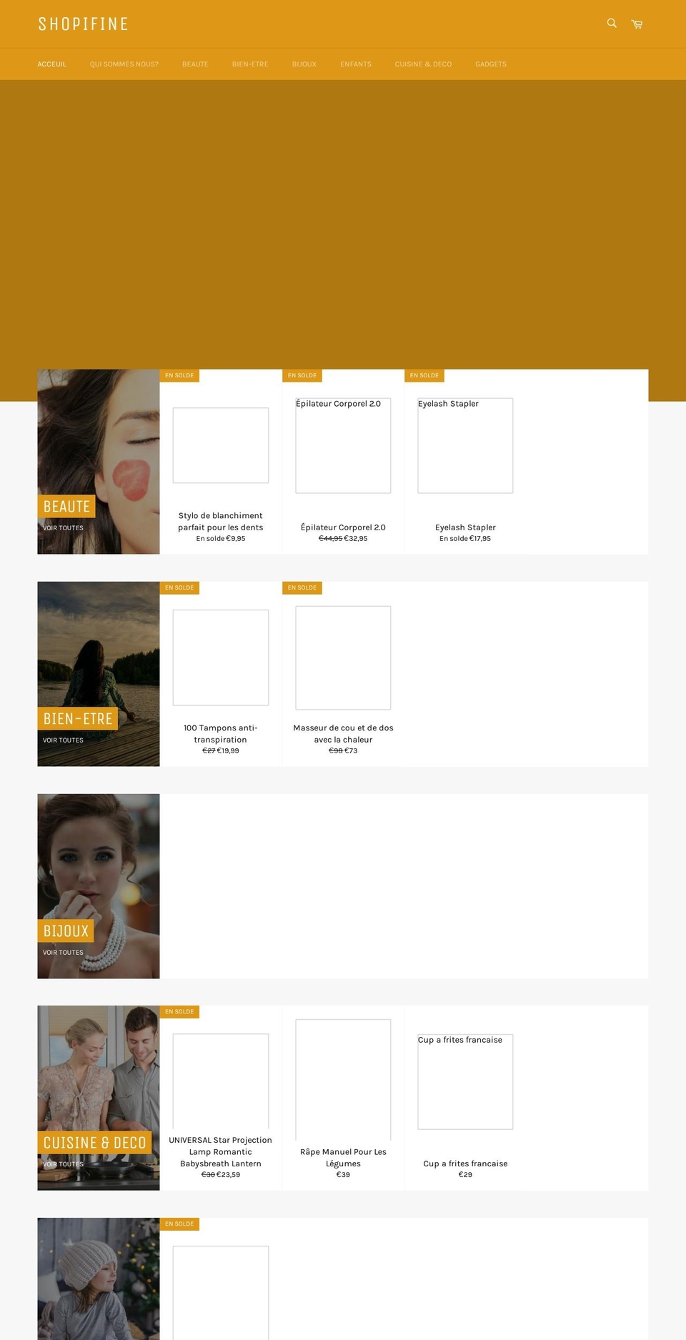 shopifine.com — Shopify storefront screenshot