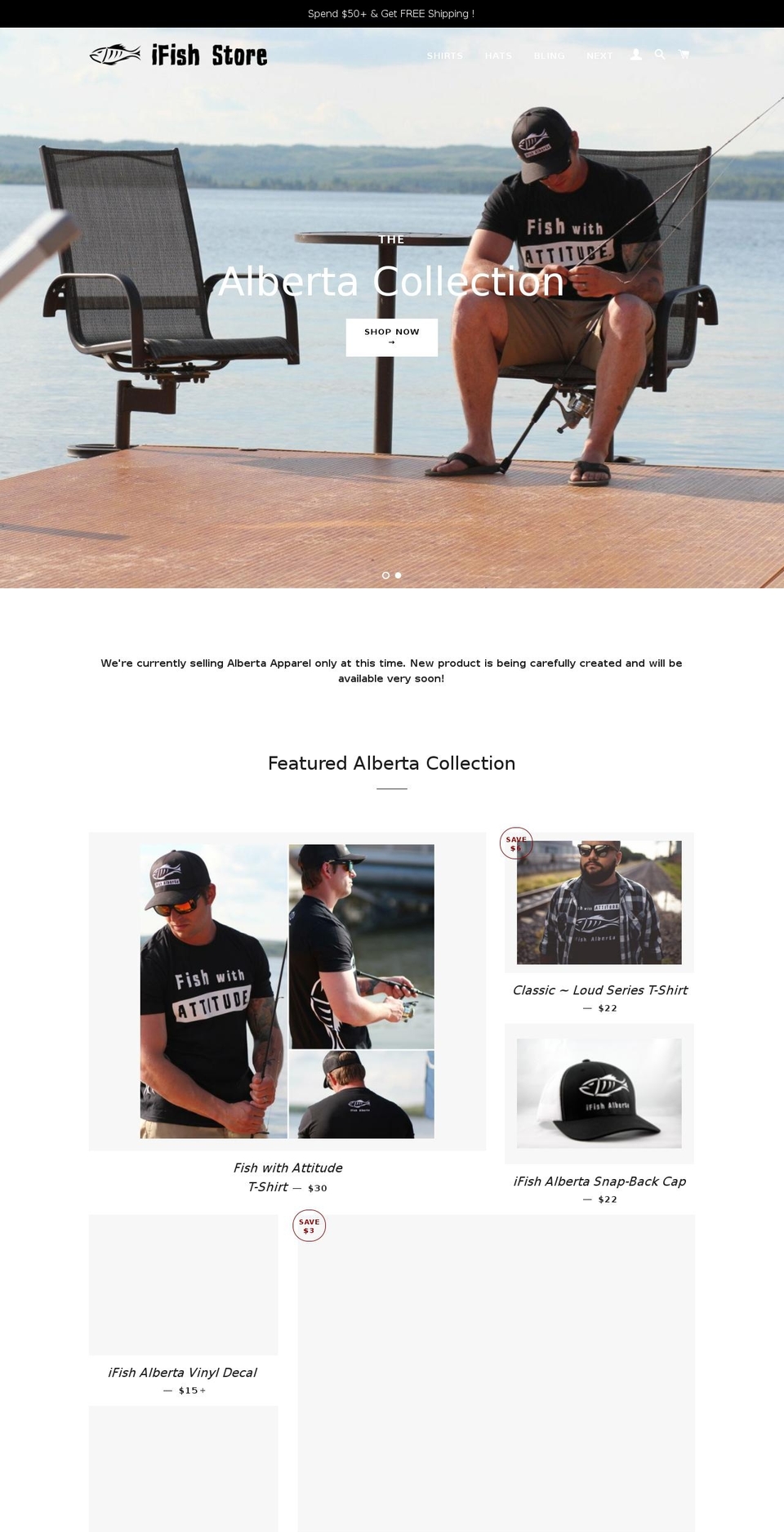 shopifish.com shopify website screenshot