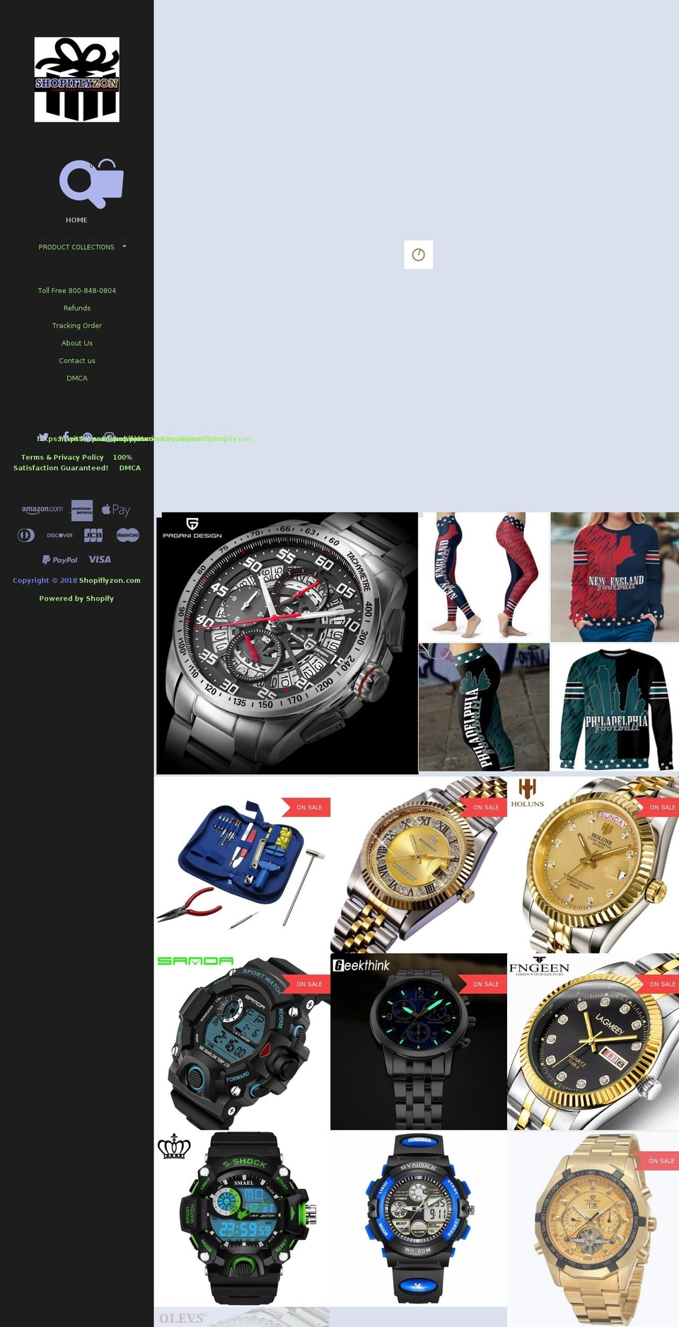 shopiflyzon.com — Shopify storefront screenshot