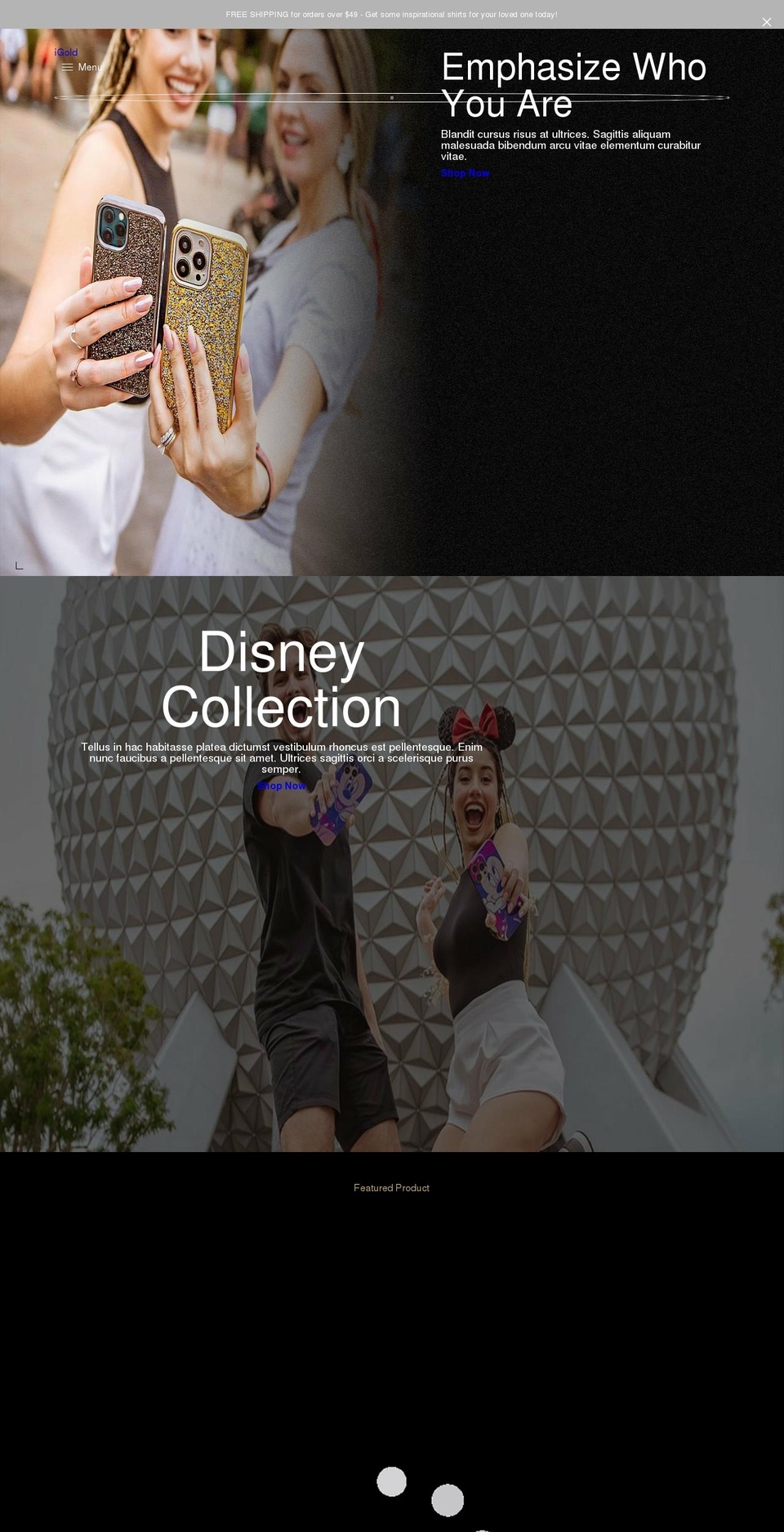 shopigold.com — Shopify storefront screenshot