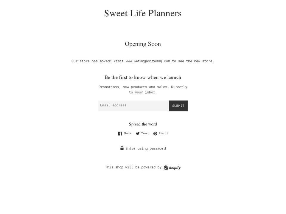 shopiheartplanners.com — Shopify storefront screenshot