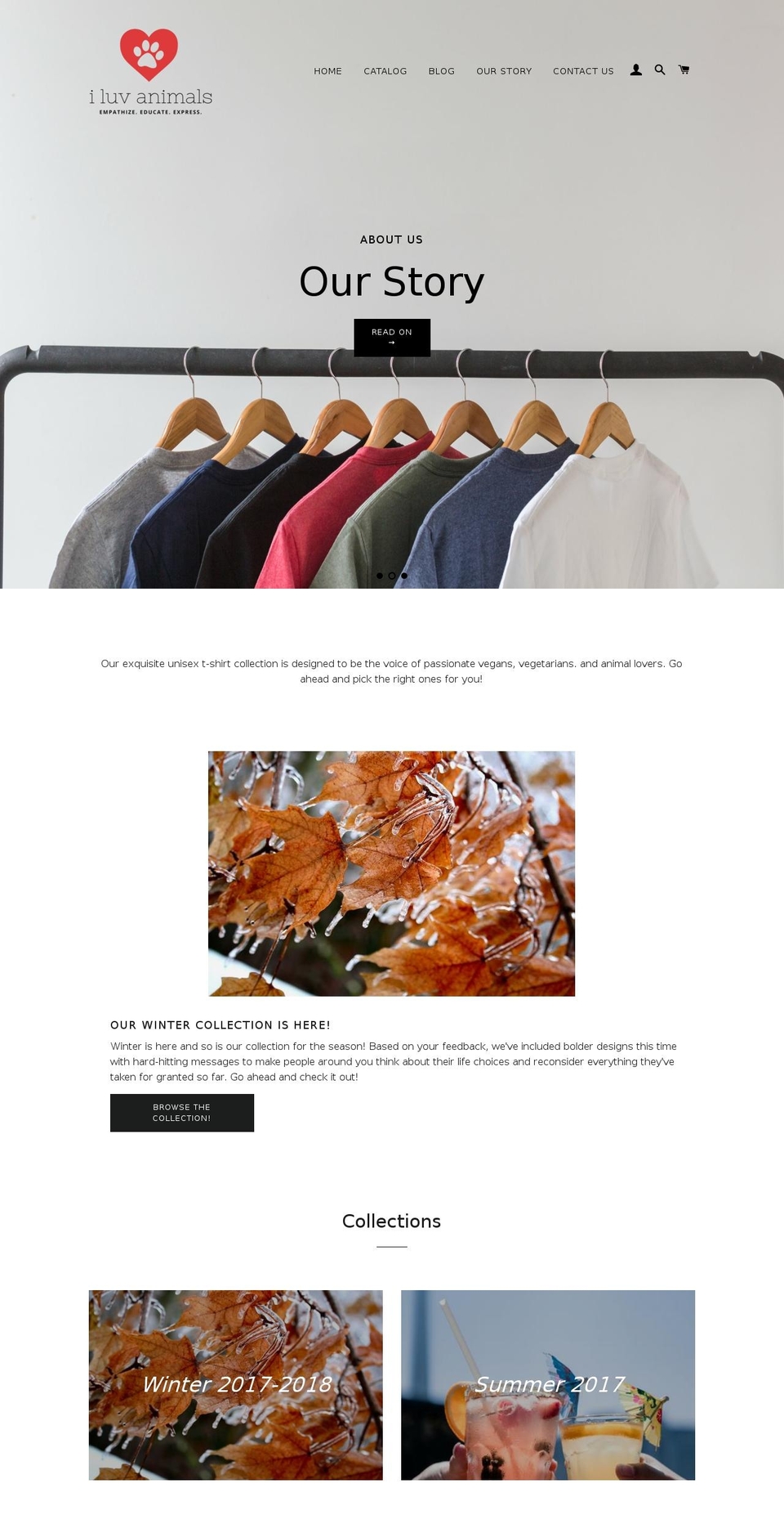 shopiluvanimals.com — Shopify storefront screenshot