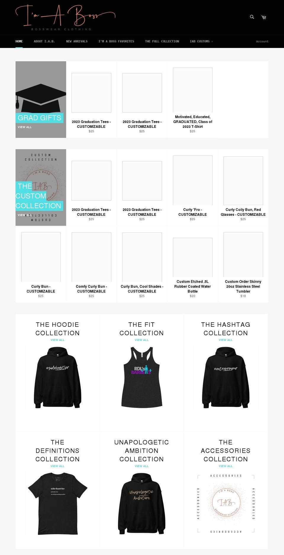 shopimaboss.com shopify website screenshot
