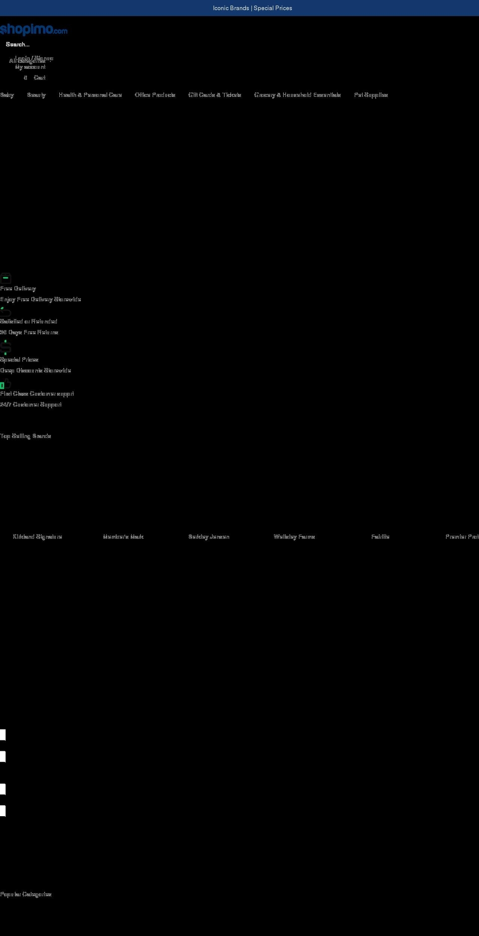 shopimo.com shopify website screenshot