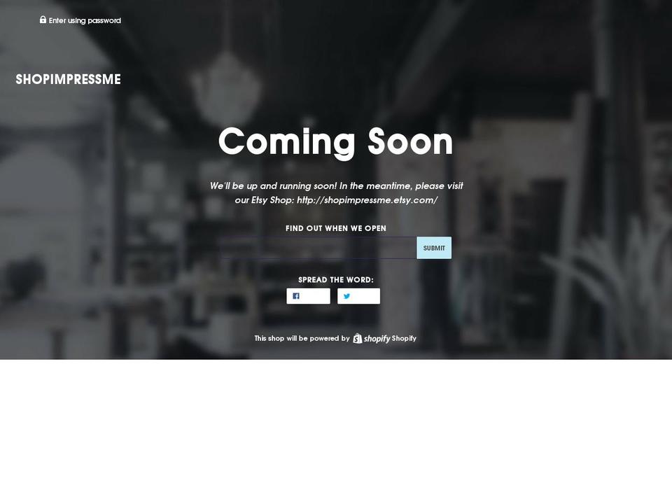 shopimpressme.com shopify website screenshot