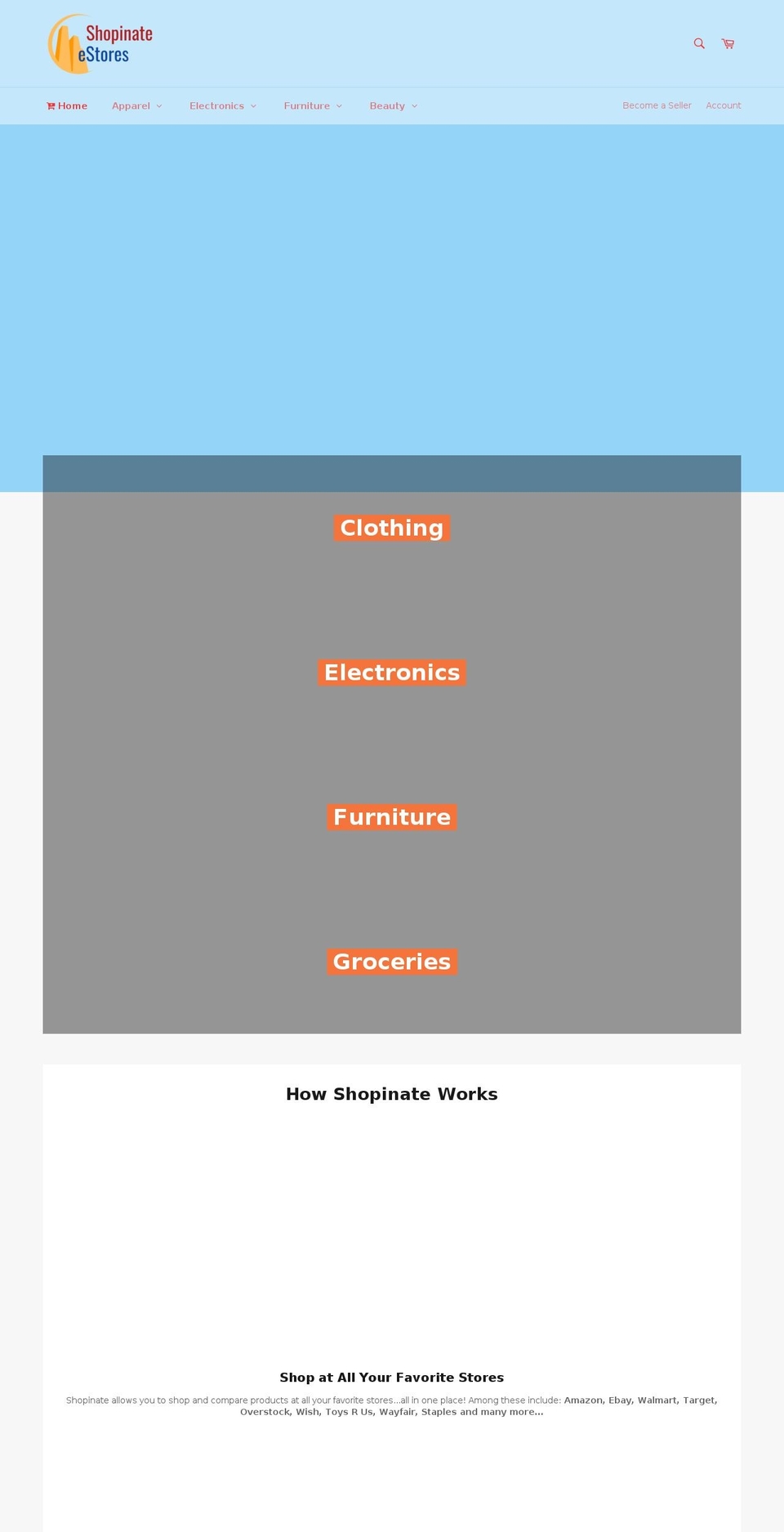 shopinate.com — Shopify storefront screenshot