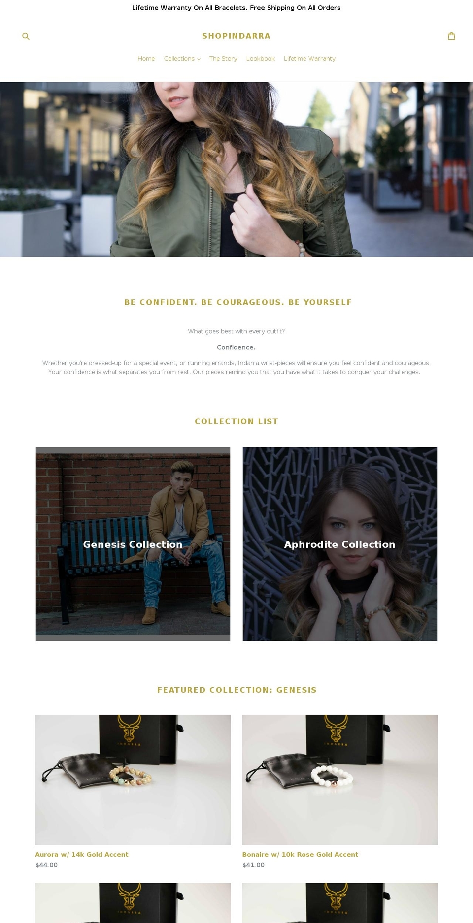 shopindarra.com — Shopify storefront screenshot