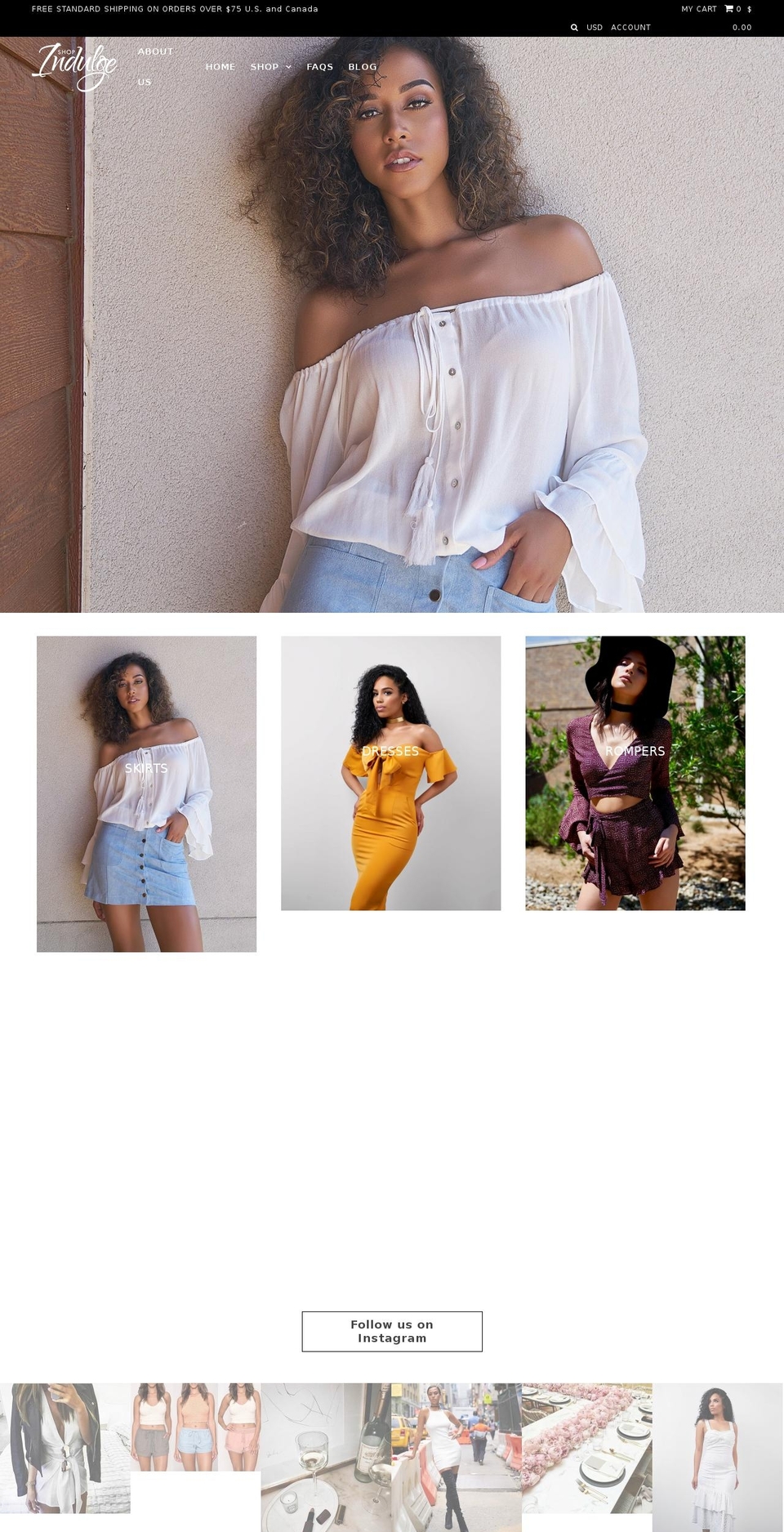 shopindulgeonline.com — Shopify storefront screenshot