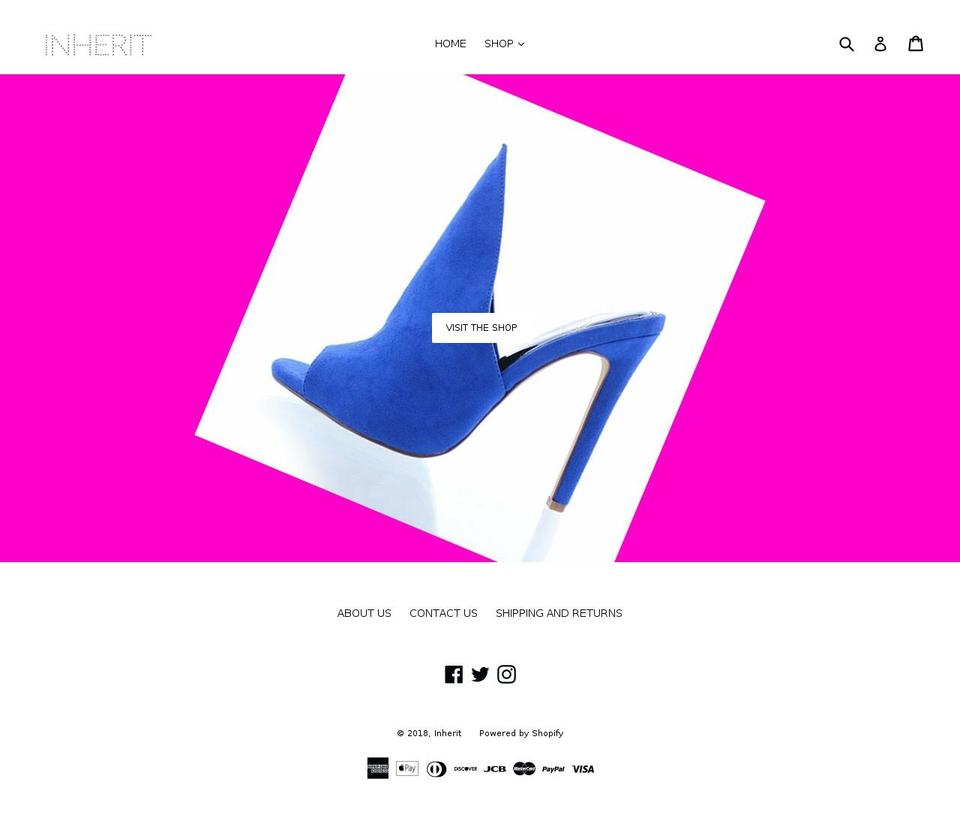 shopinherit.com — Shopify storefront screenshot