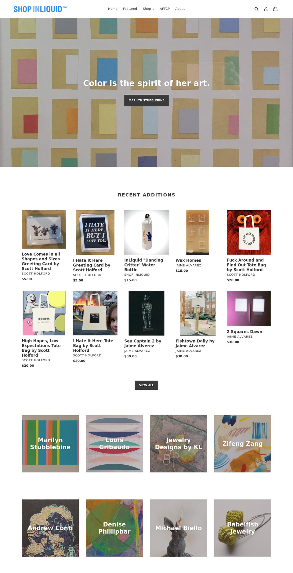 shopinliquid.org shopify website screenshot