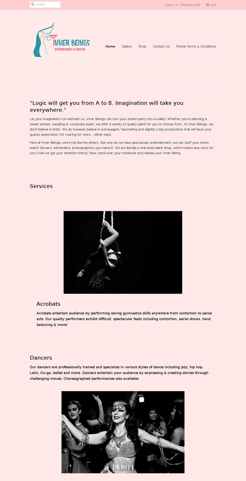 shopinnerbeings.com shopify website screenshot