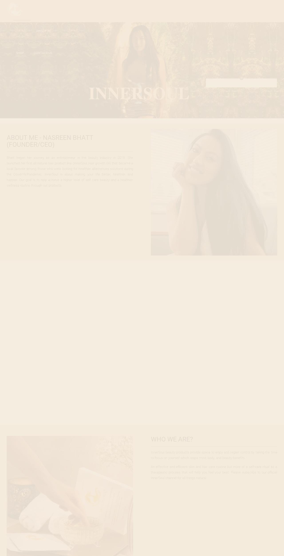 shopinnersoul.com shopify website screenshot