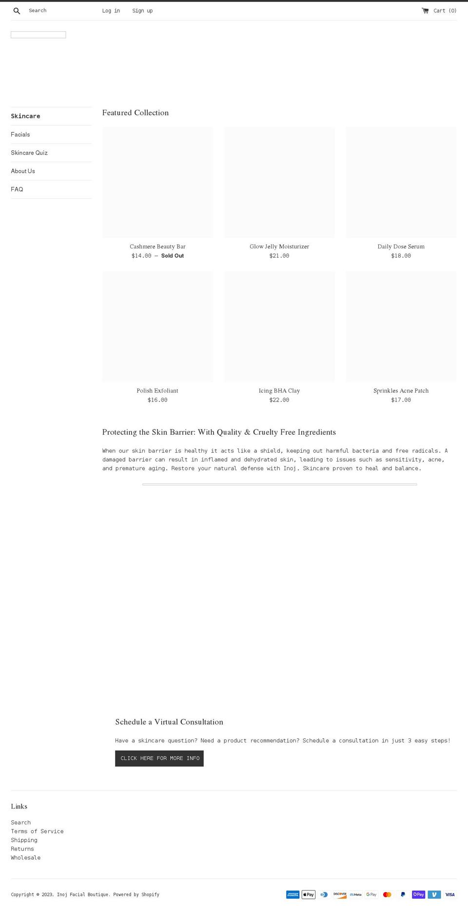 shopinoj.com shopify website screenshot