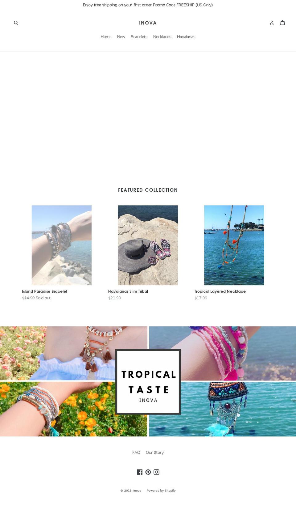 shopinovacollection.com — Shopify storefront screenshot