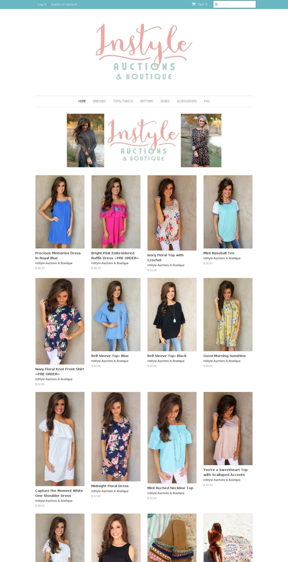 shopinstyleboutique.com shopify website screenshot