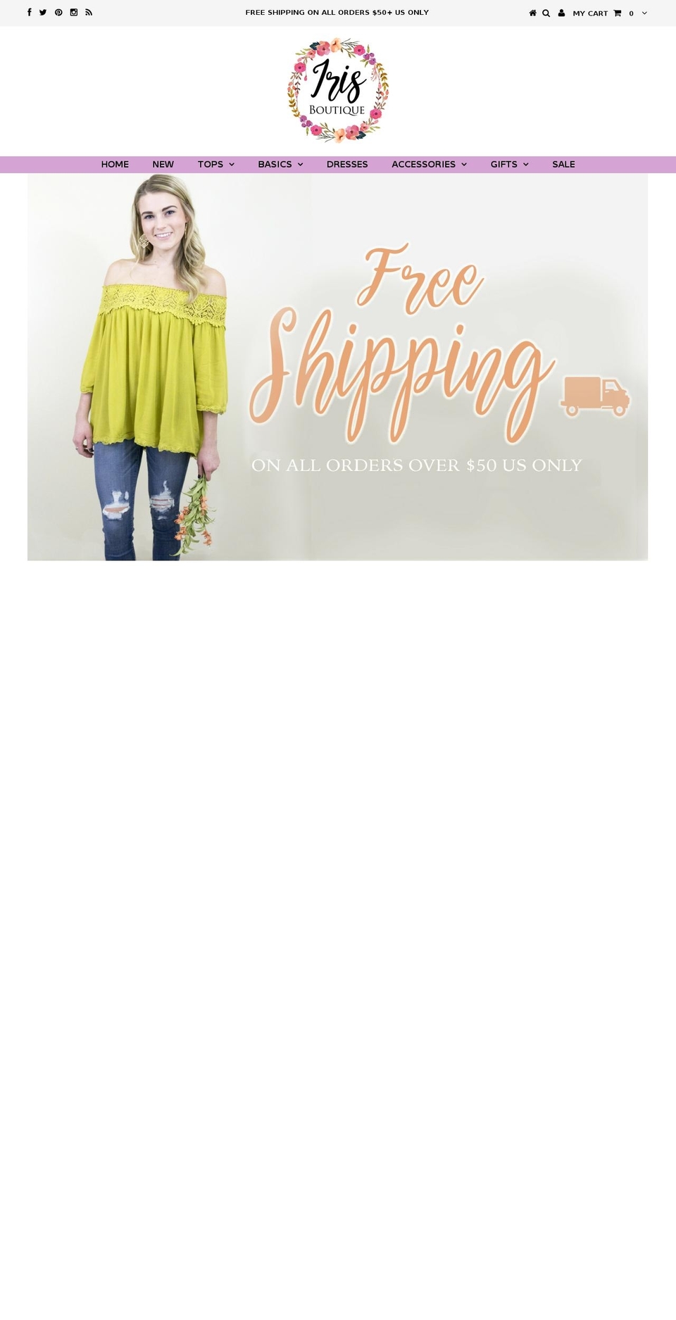 shopirisb.com shopify website screenshot