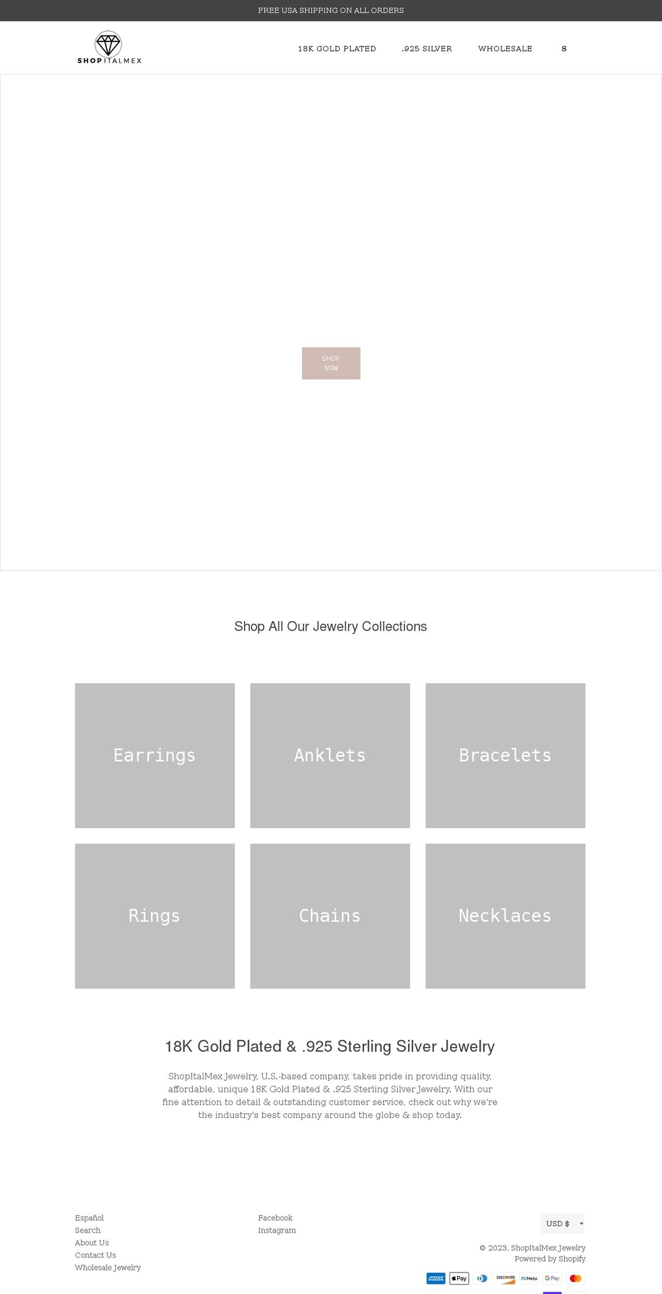 shopitalmex.com shopify website screenshot