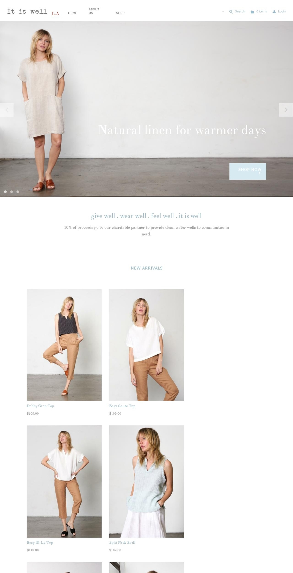 shopitiswellla.com shopify website screenshot