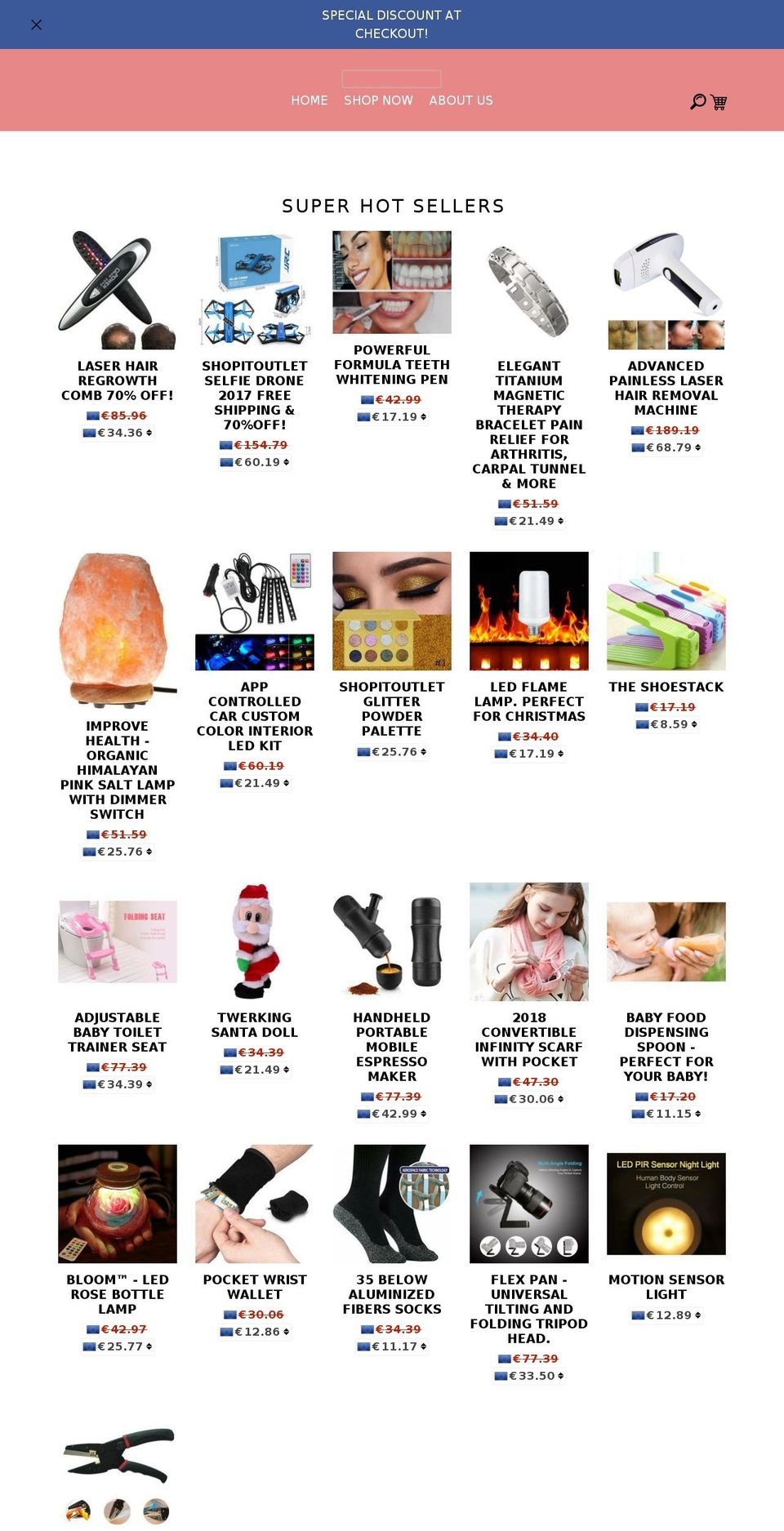 shopitoutlet.com shopify website screenshot