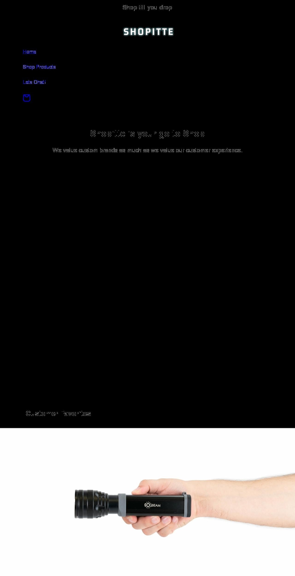 shopitte.com shopify website screenshot
