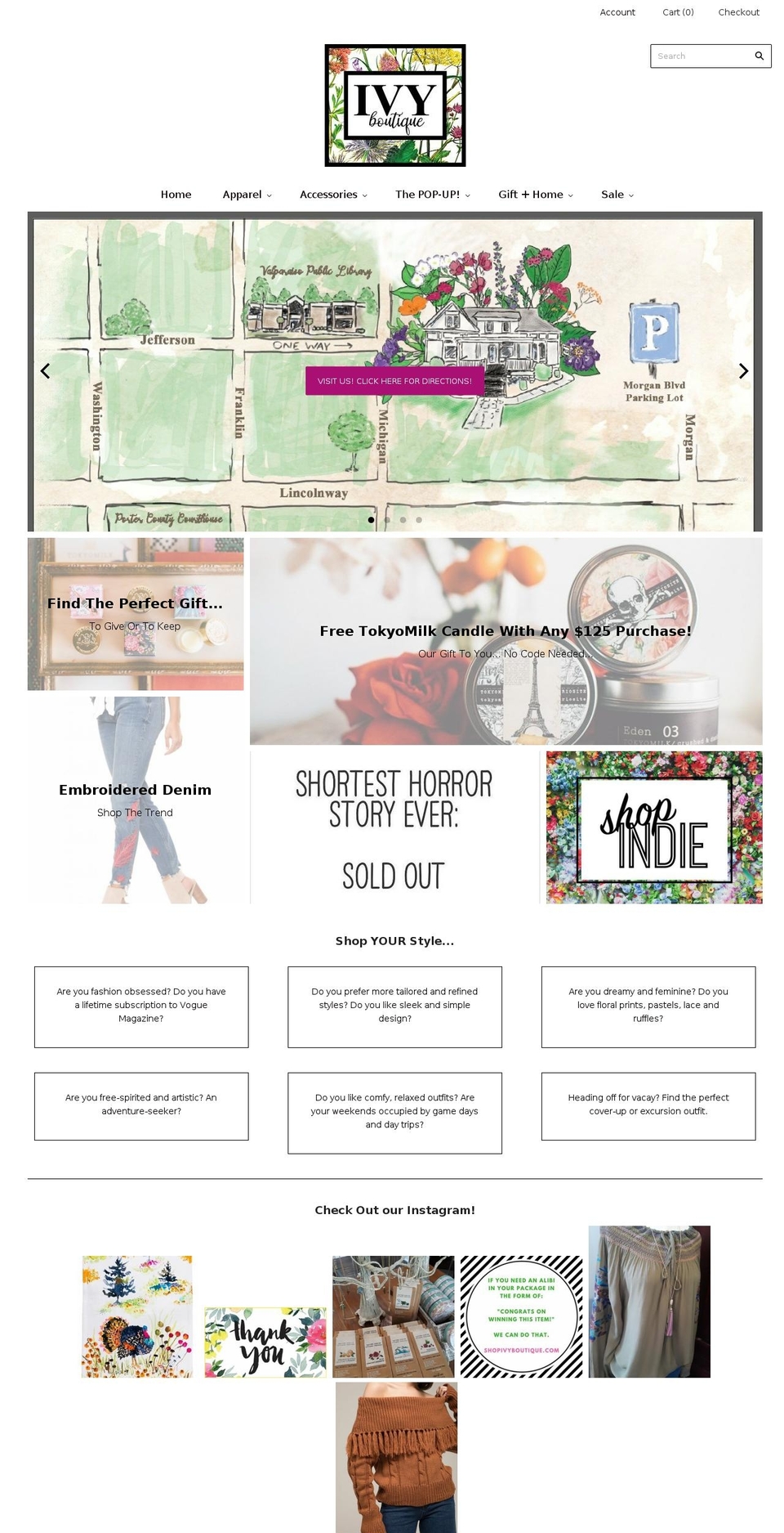 shopivyboutique.com shopify website screenshot