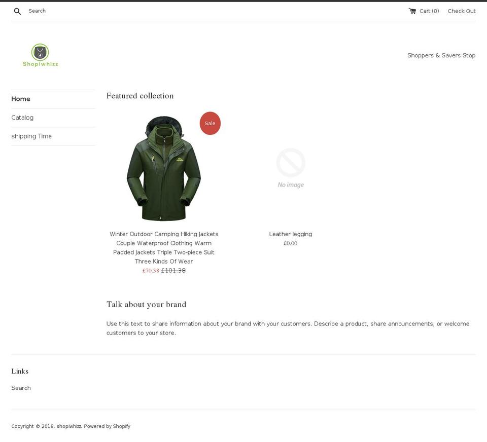 shopiwhizz.com — Shopify storefront screenshot
