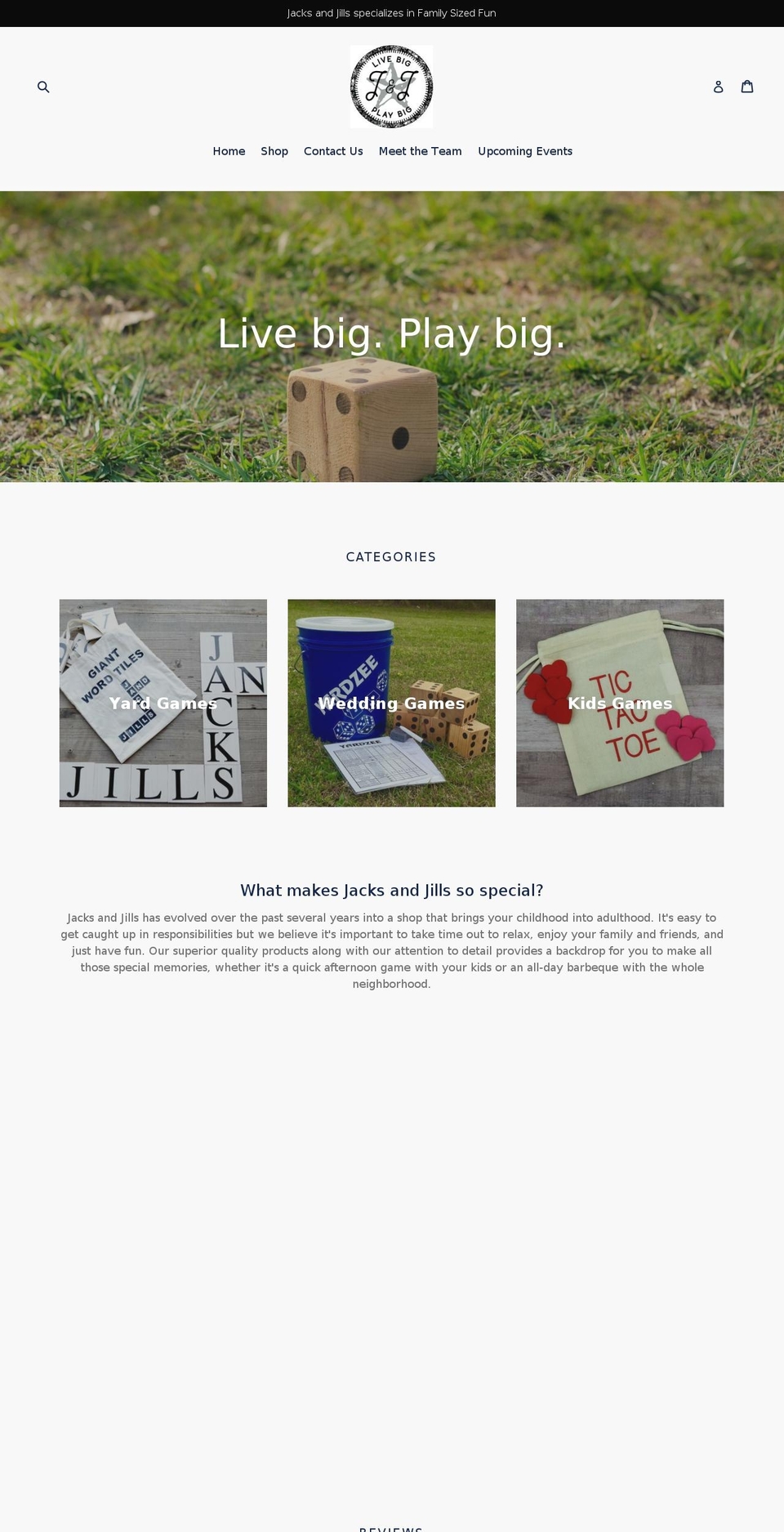 shopjacksandjills.com shopify website screenshot