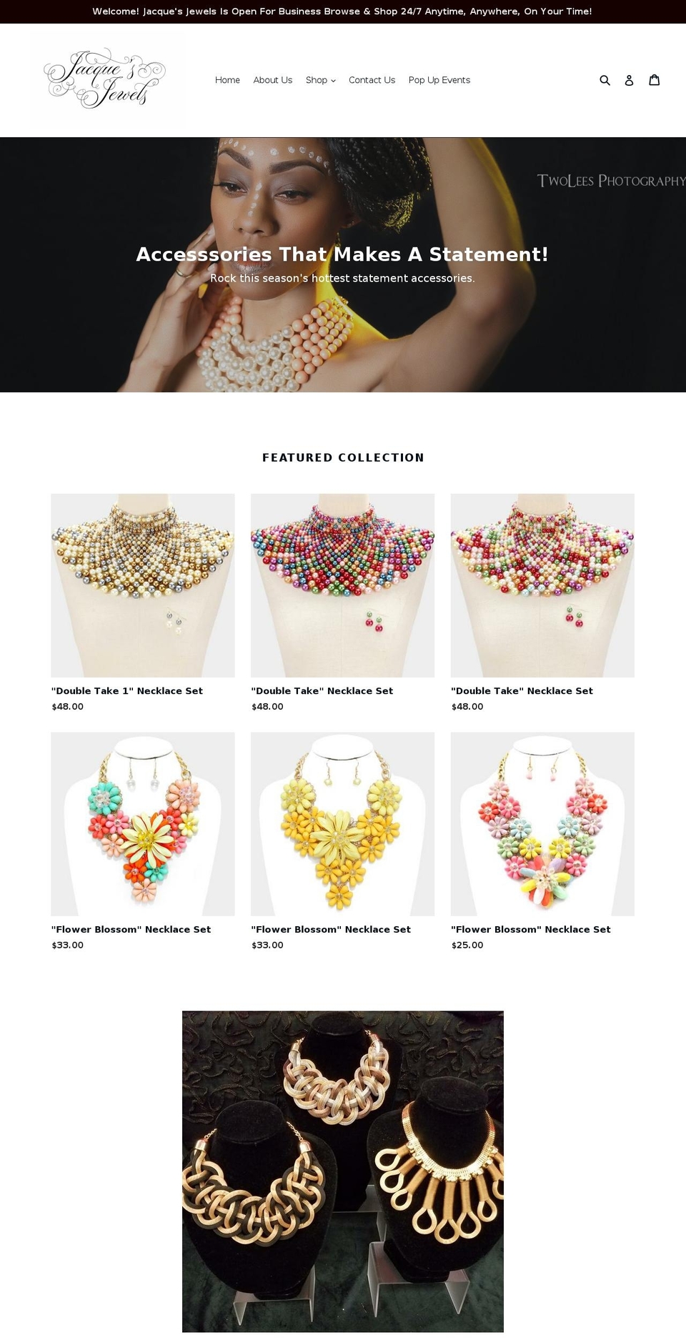shopjacquesjewels.com shopify website screenshot
