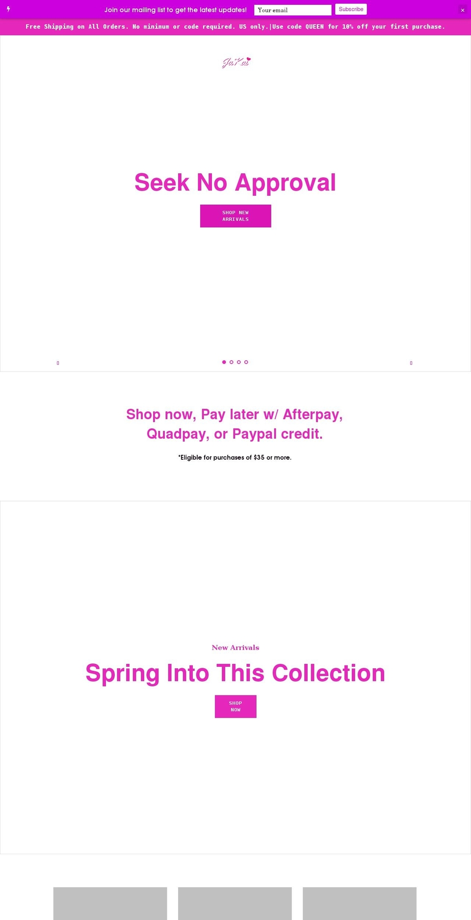 shopjakai.com shopify website screenshot
