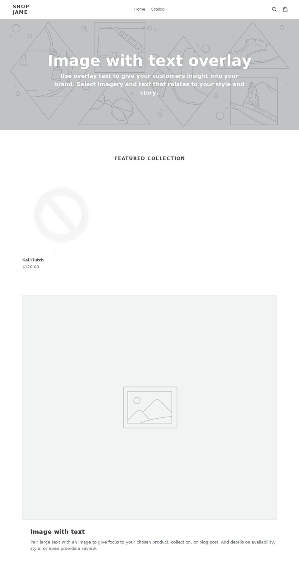 shopjame.com — Shopify storefront screenshot