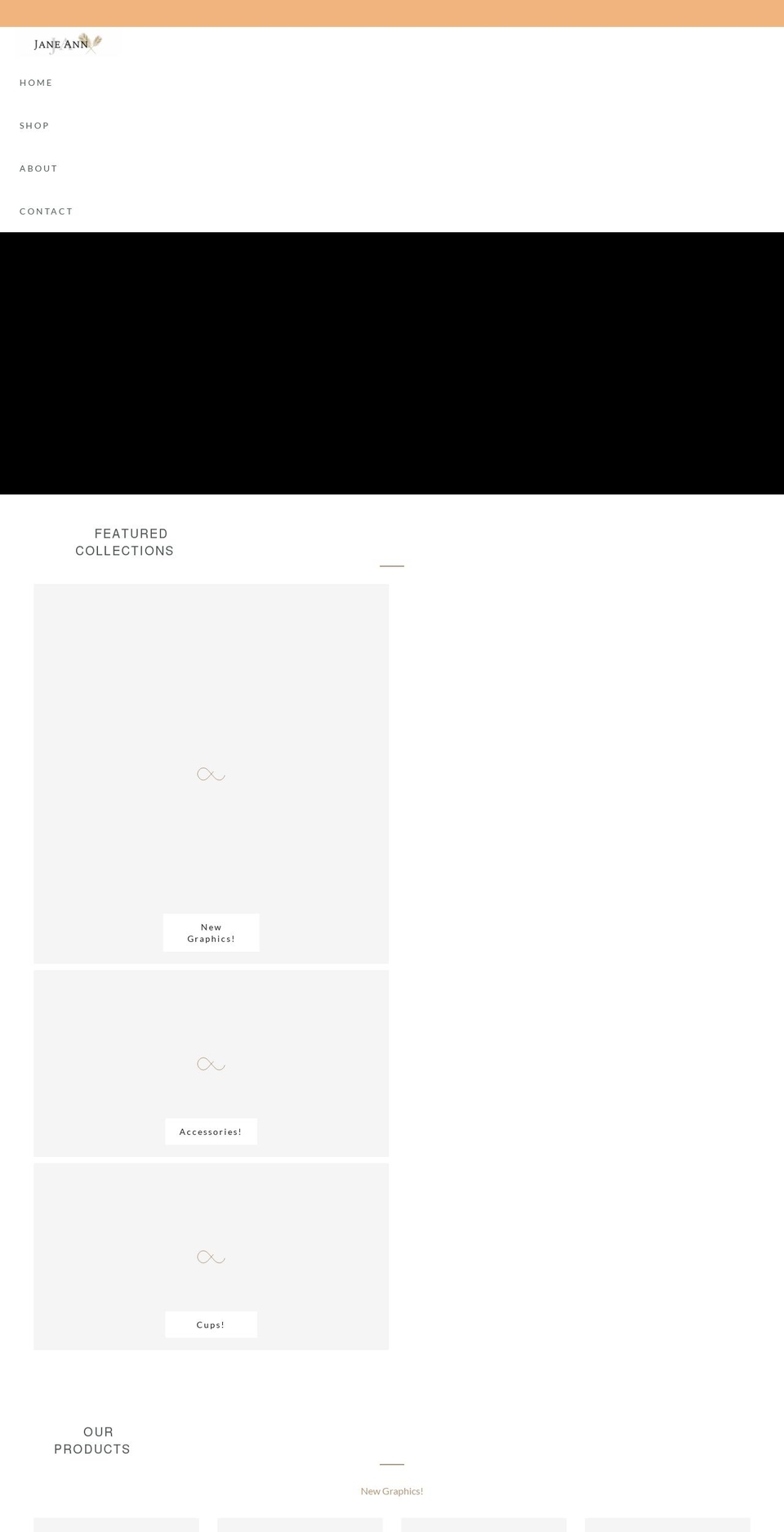 shopjaneann.com shopify website screenshot