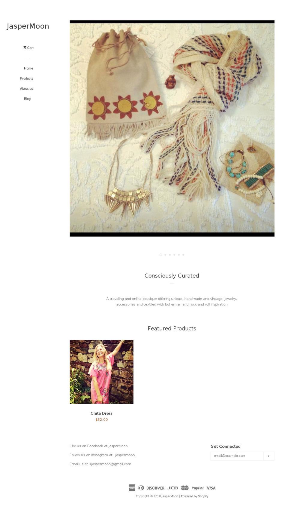 shopjaspermoon.com shopify website screenshot