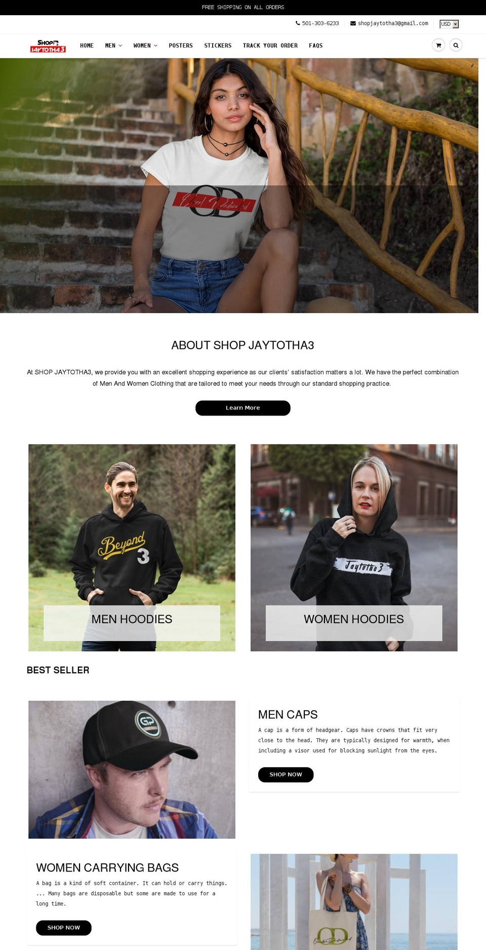 shopjaytotha3.com shopify website screenshot
