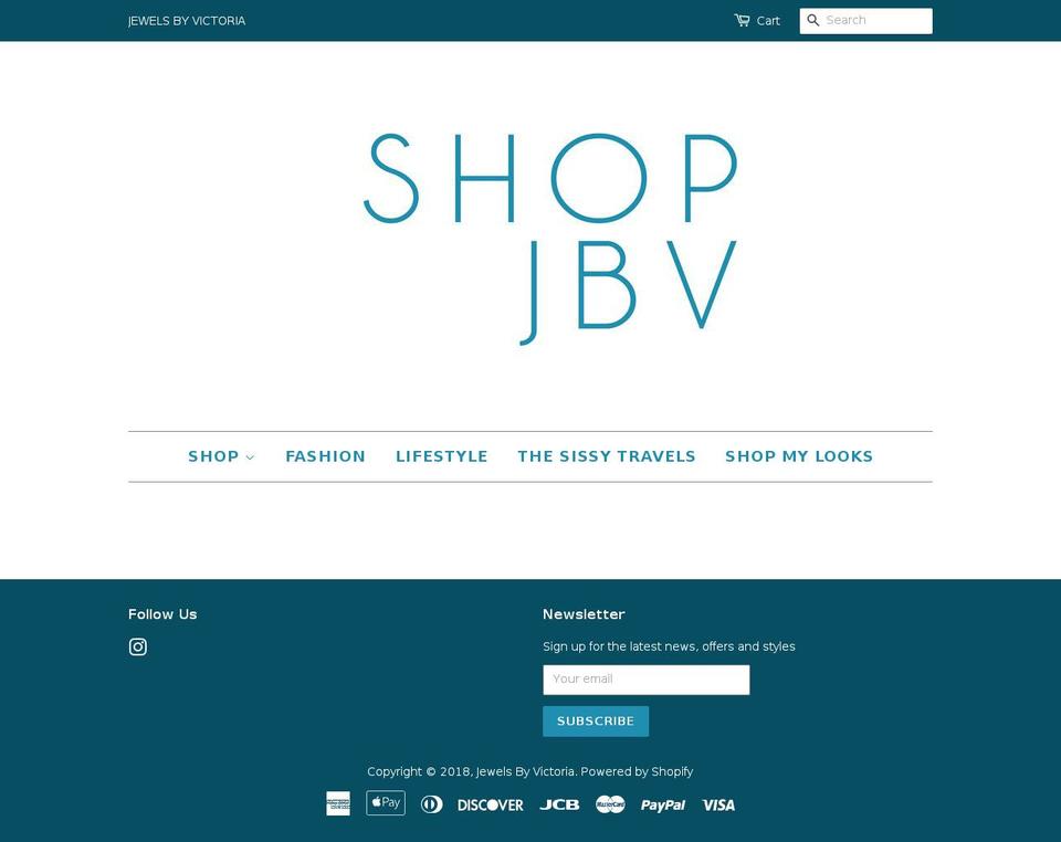 shopjbv.com — Shopify storefront screenshot