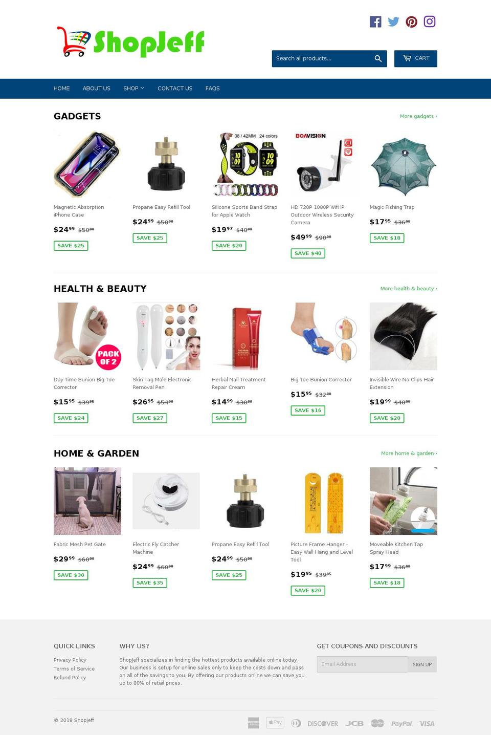 shopjeff.com — Shopify storefront screenshot