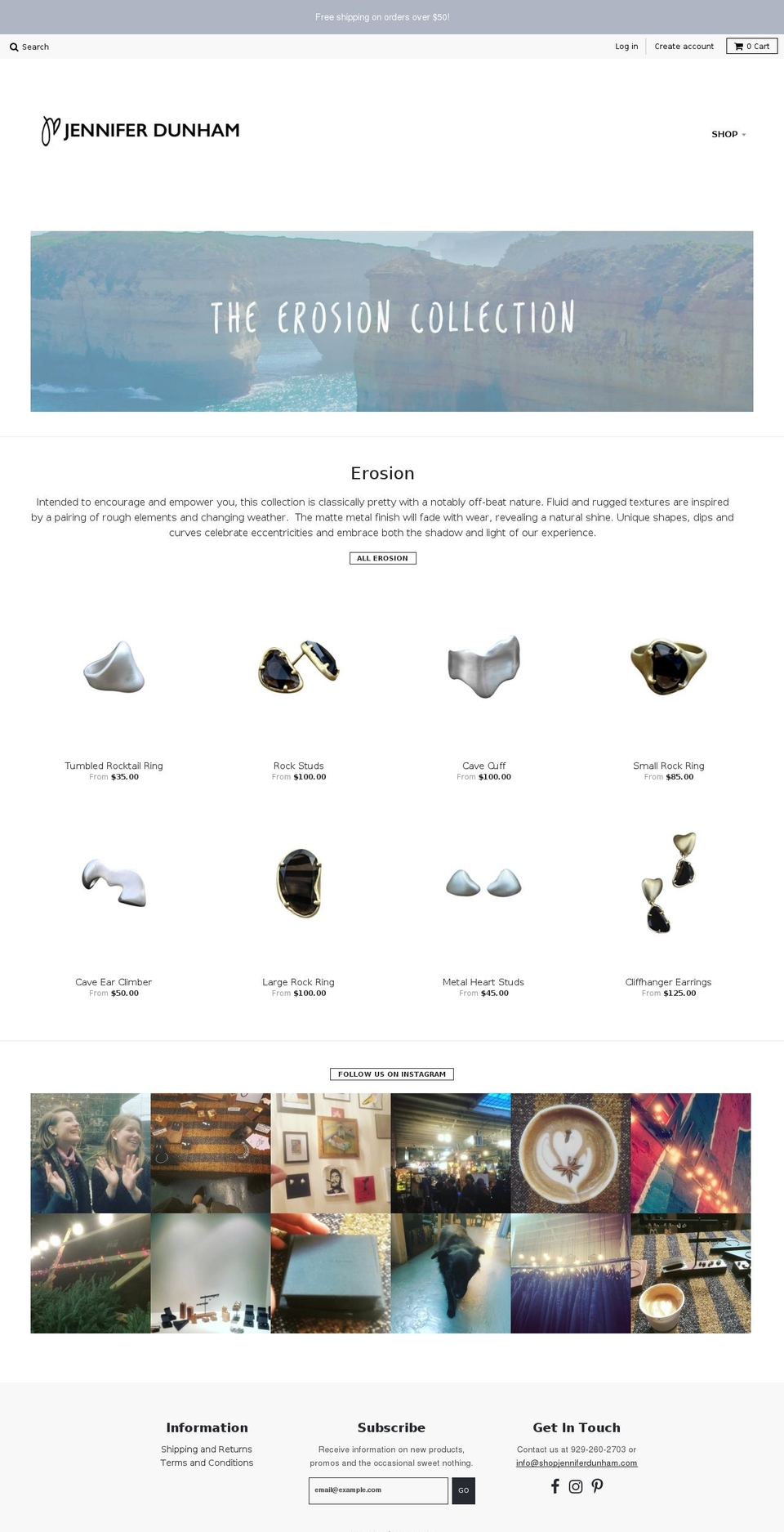 shopjenniferdunham.com shopify website screenshot