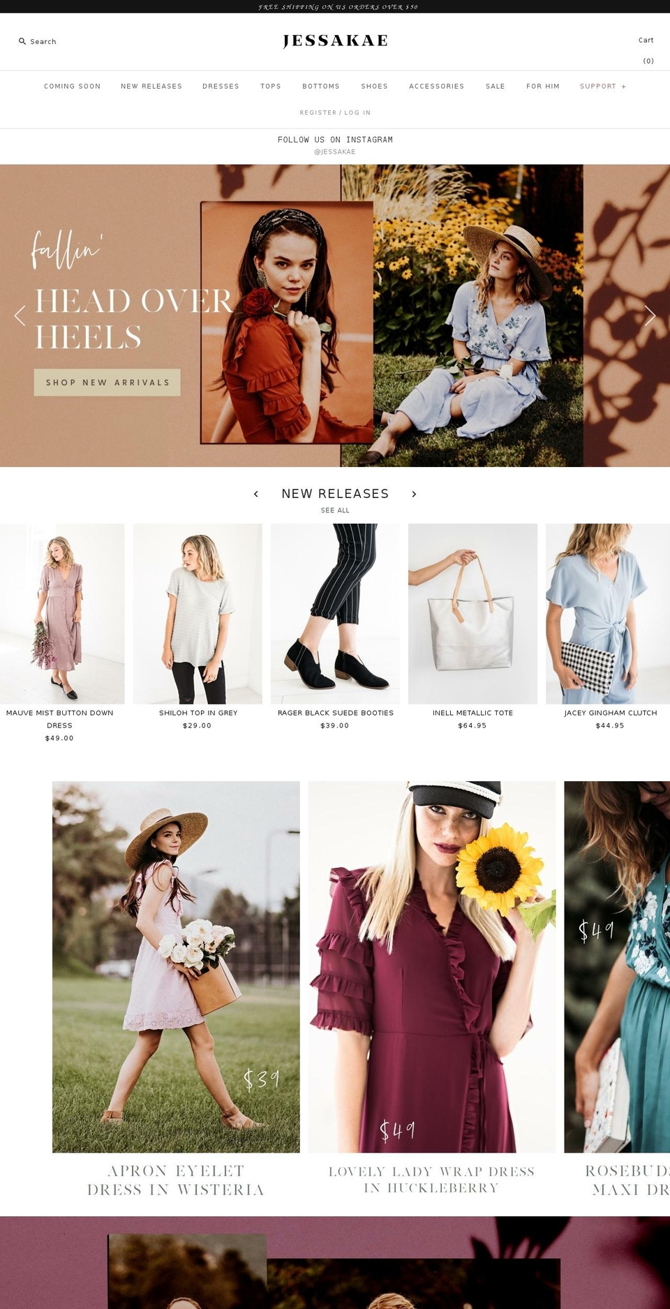 shopjessakae.com shopify website screenshot